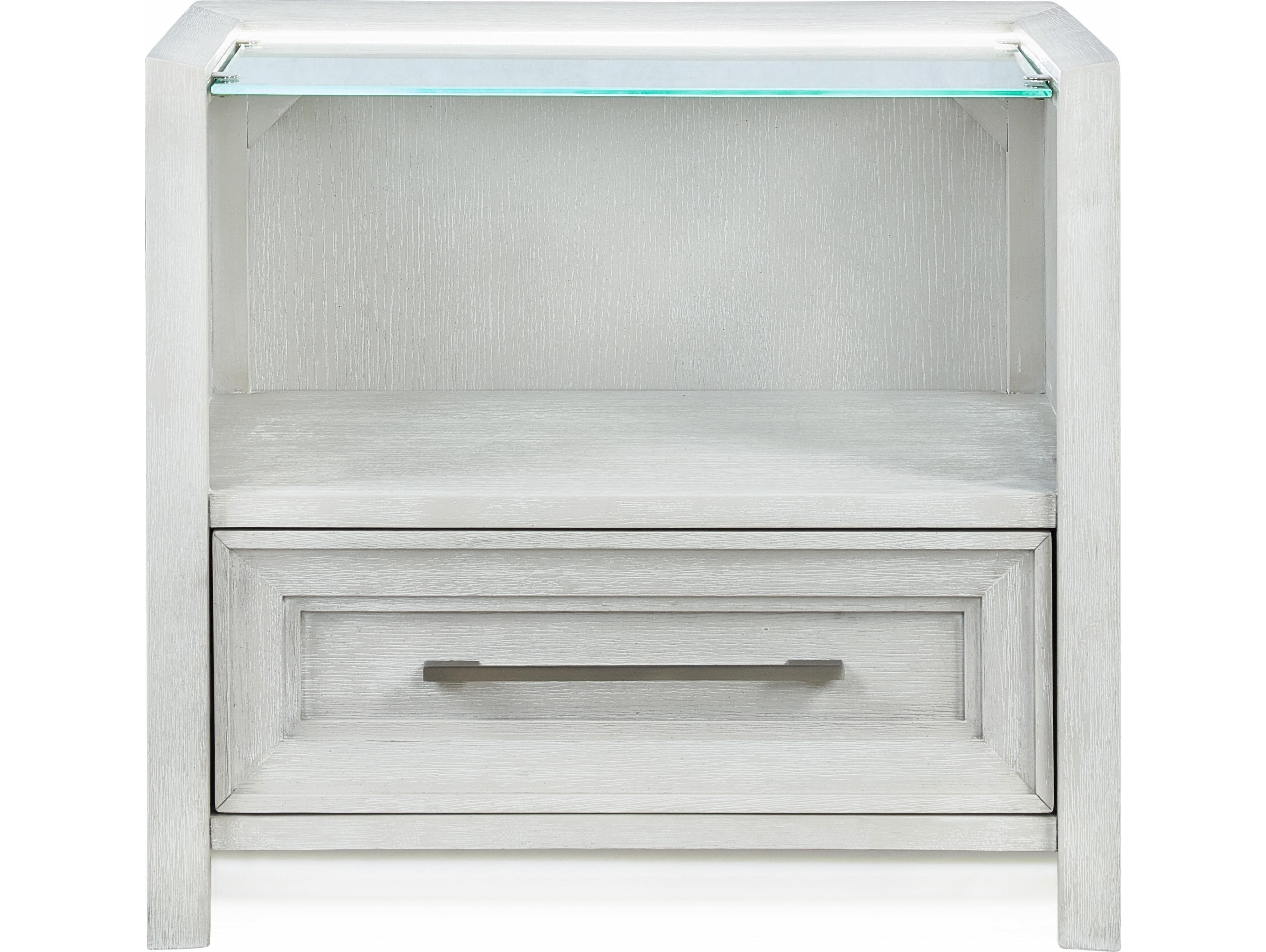 Avalon Furniture 1-Drawer Oak Wood Nightstand