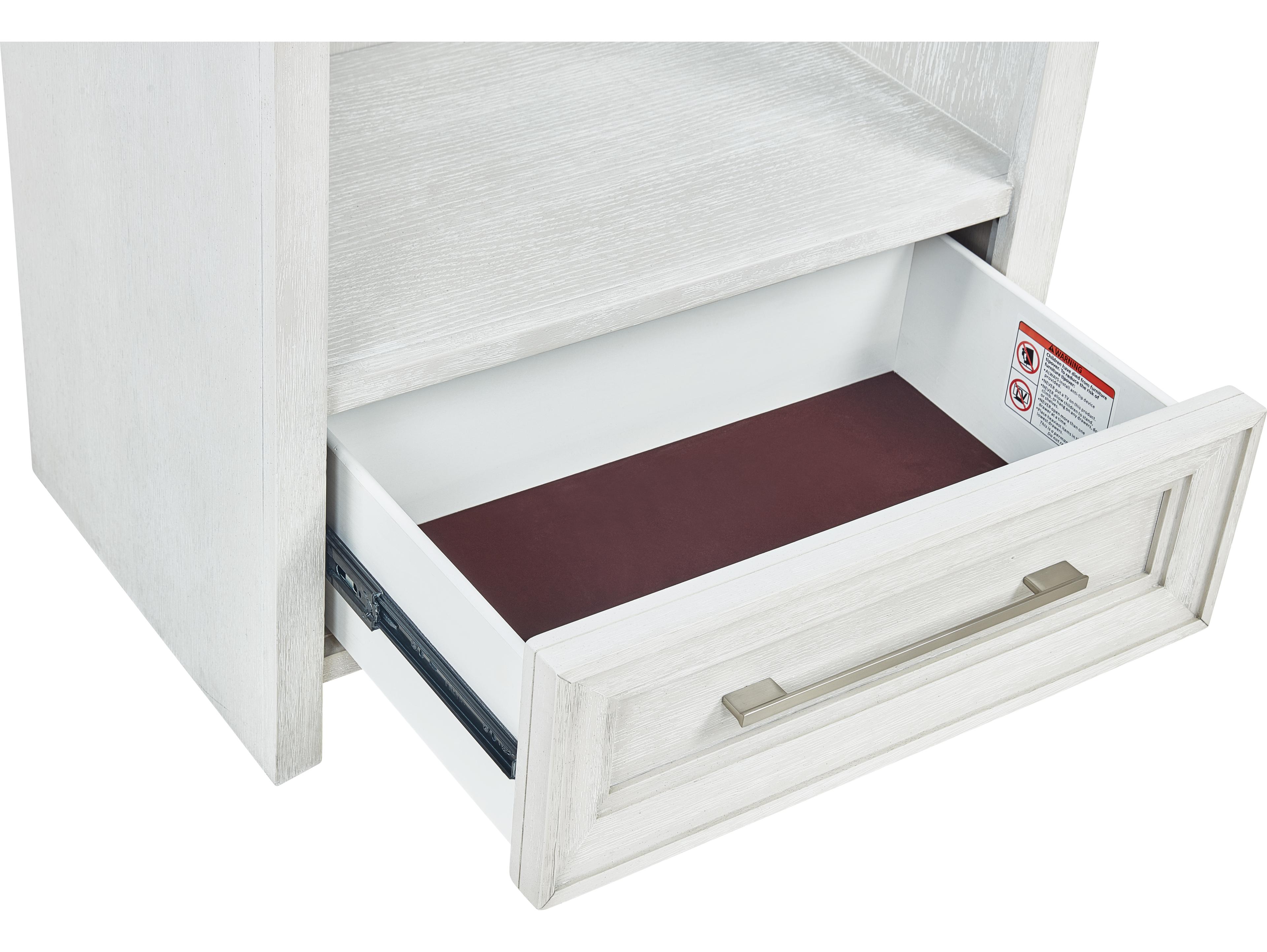 Avalon Furniture 1-Drawer Oak Wood Nightstand