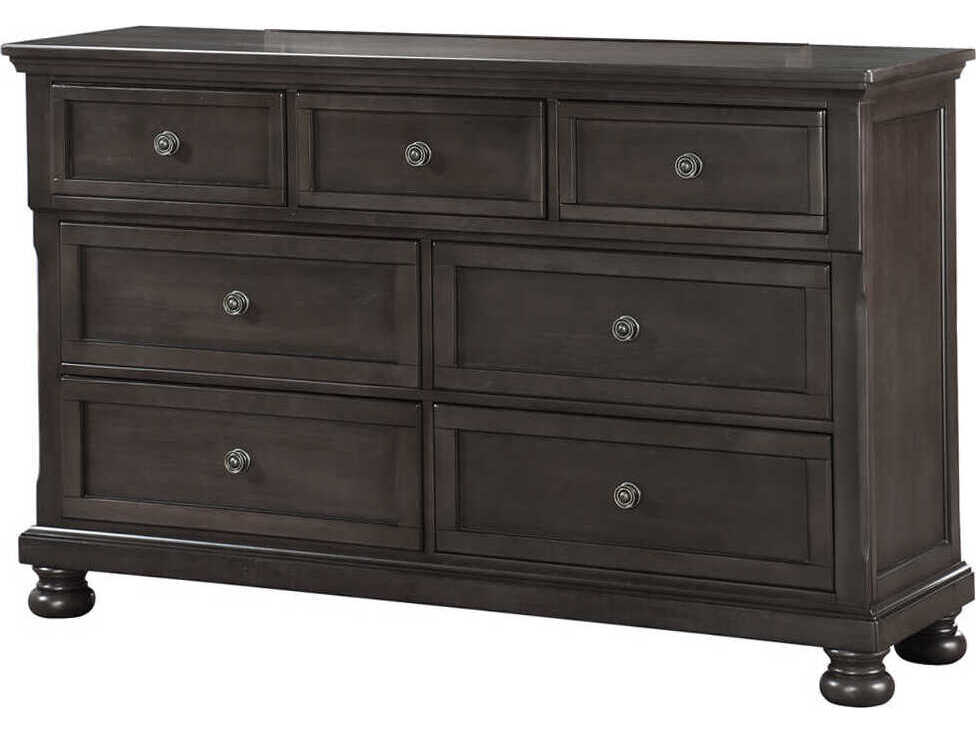 Avalon Furniture 7-Drawers Pine Wood Double Dresser