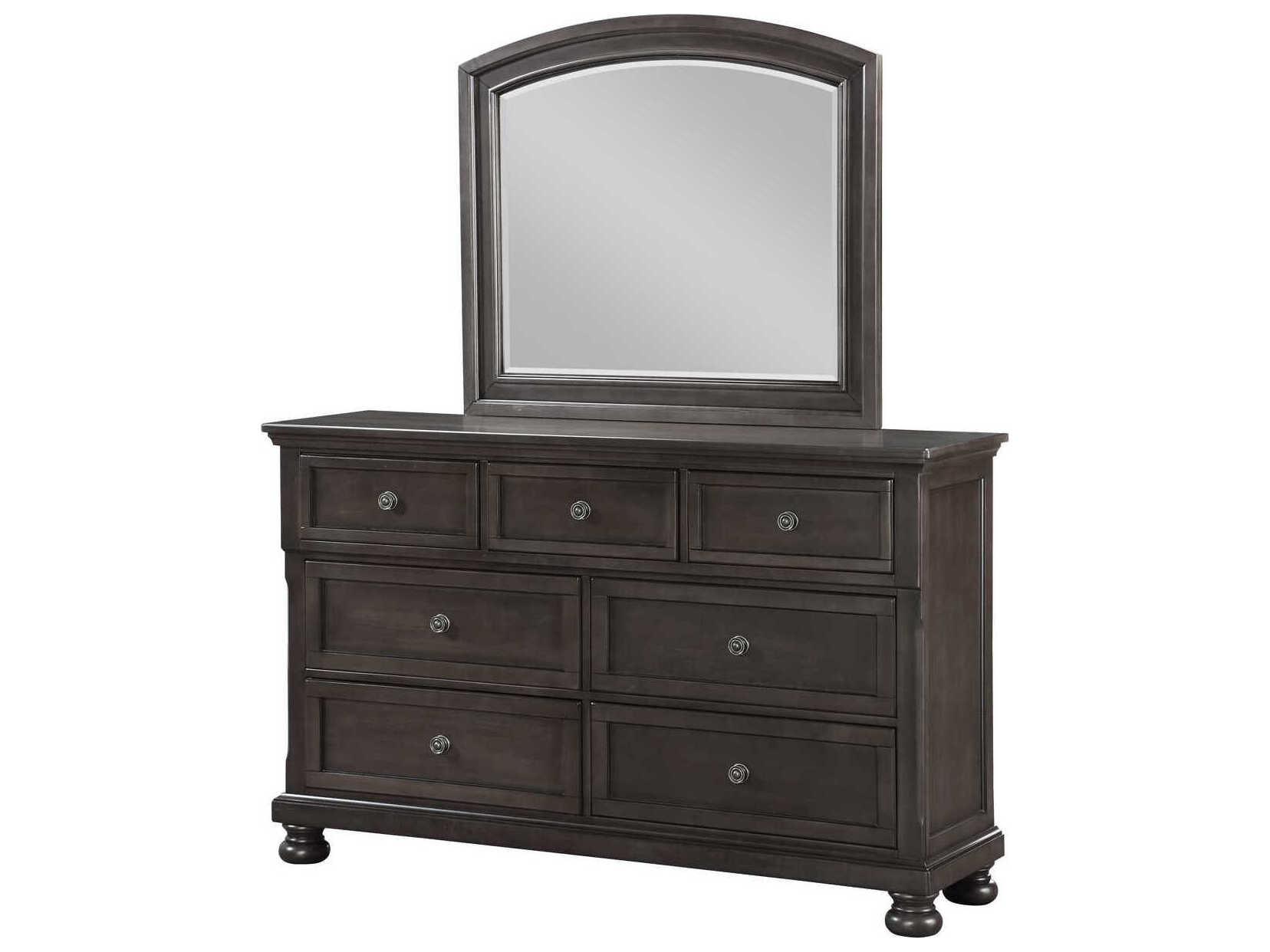 Avalon Furniture 7-Drawers Pine Wood Double Dresser