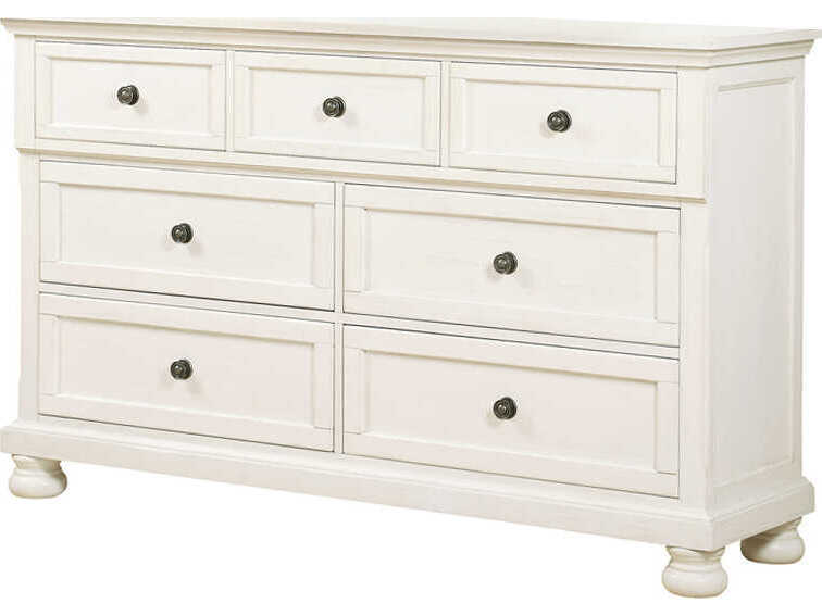 Avalon Furniture 7-Drawers Pine Wood Double Dresser