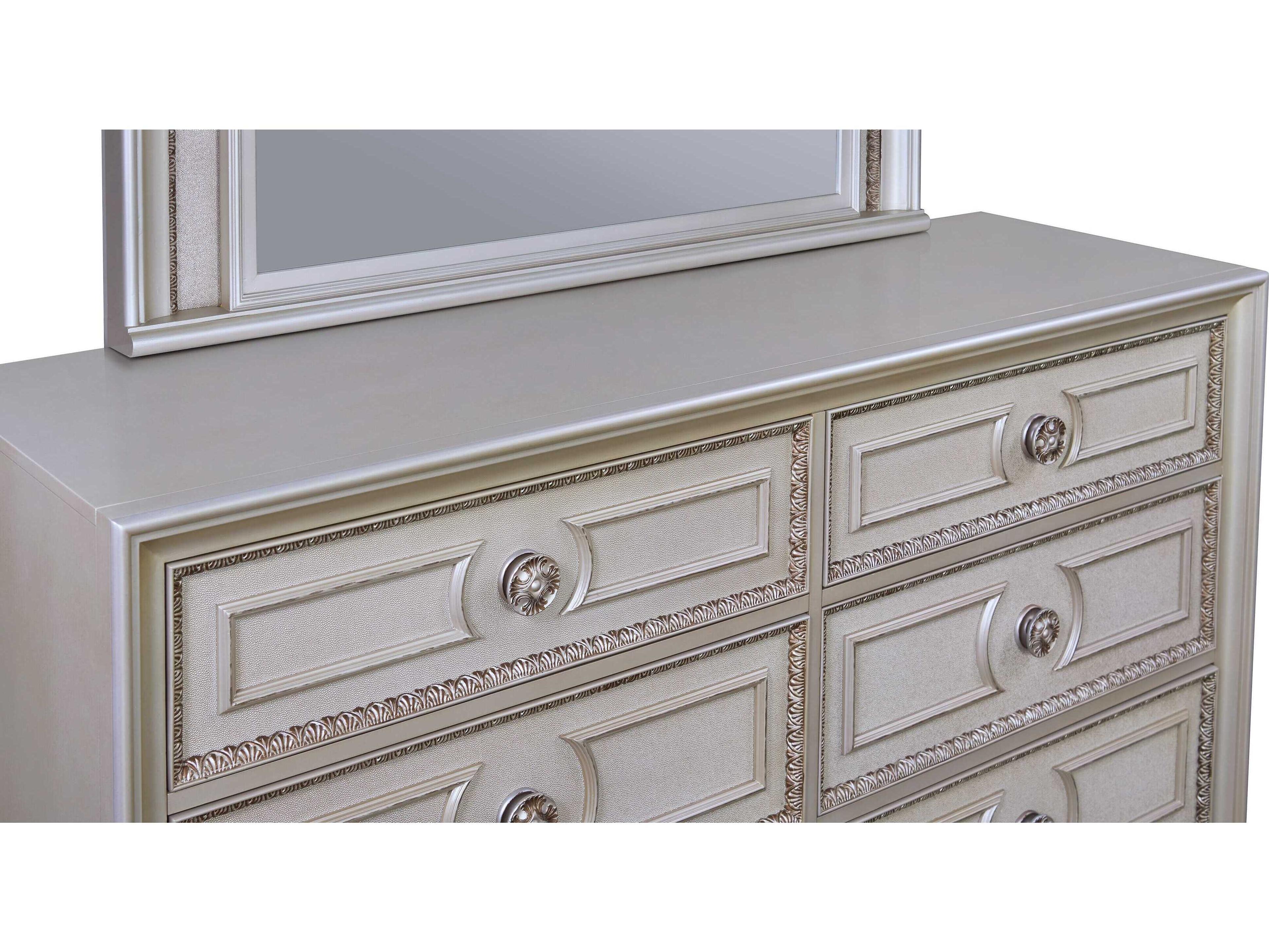 Avalon Furniture 6-Drawers Birch Wood Double Dresser