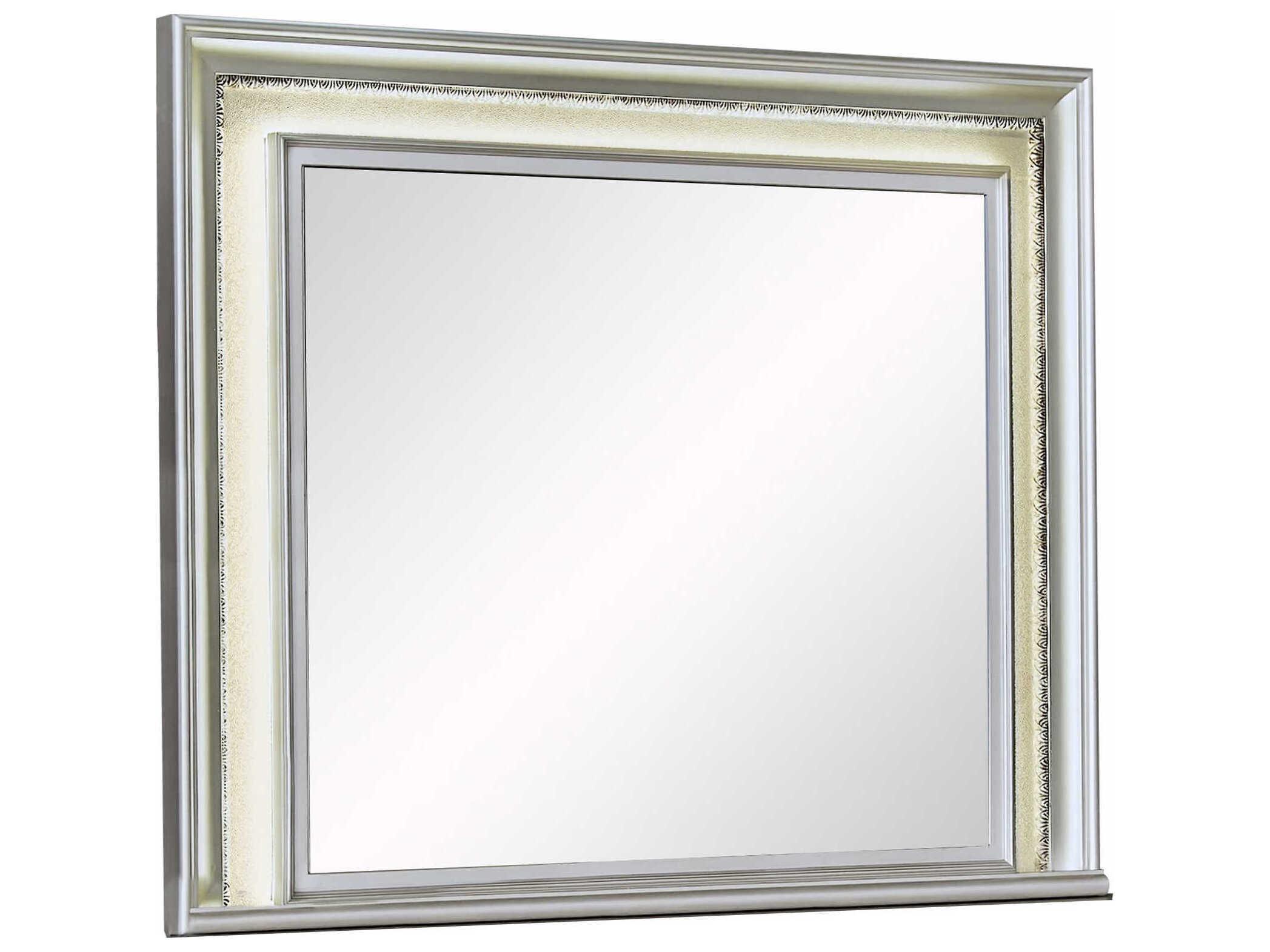 Avalon Furniture Silver Bronze Rectangular Dresser Mirror