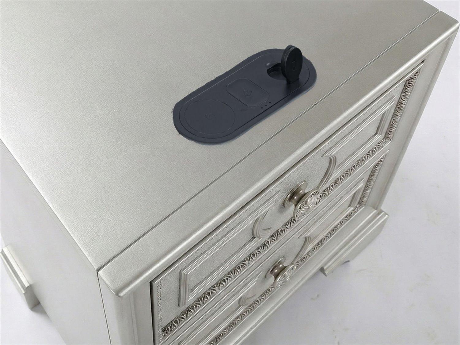 Avalon Furniture 2-Drawers Birch Wood Nightstand