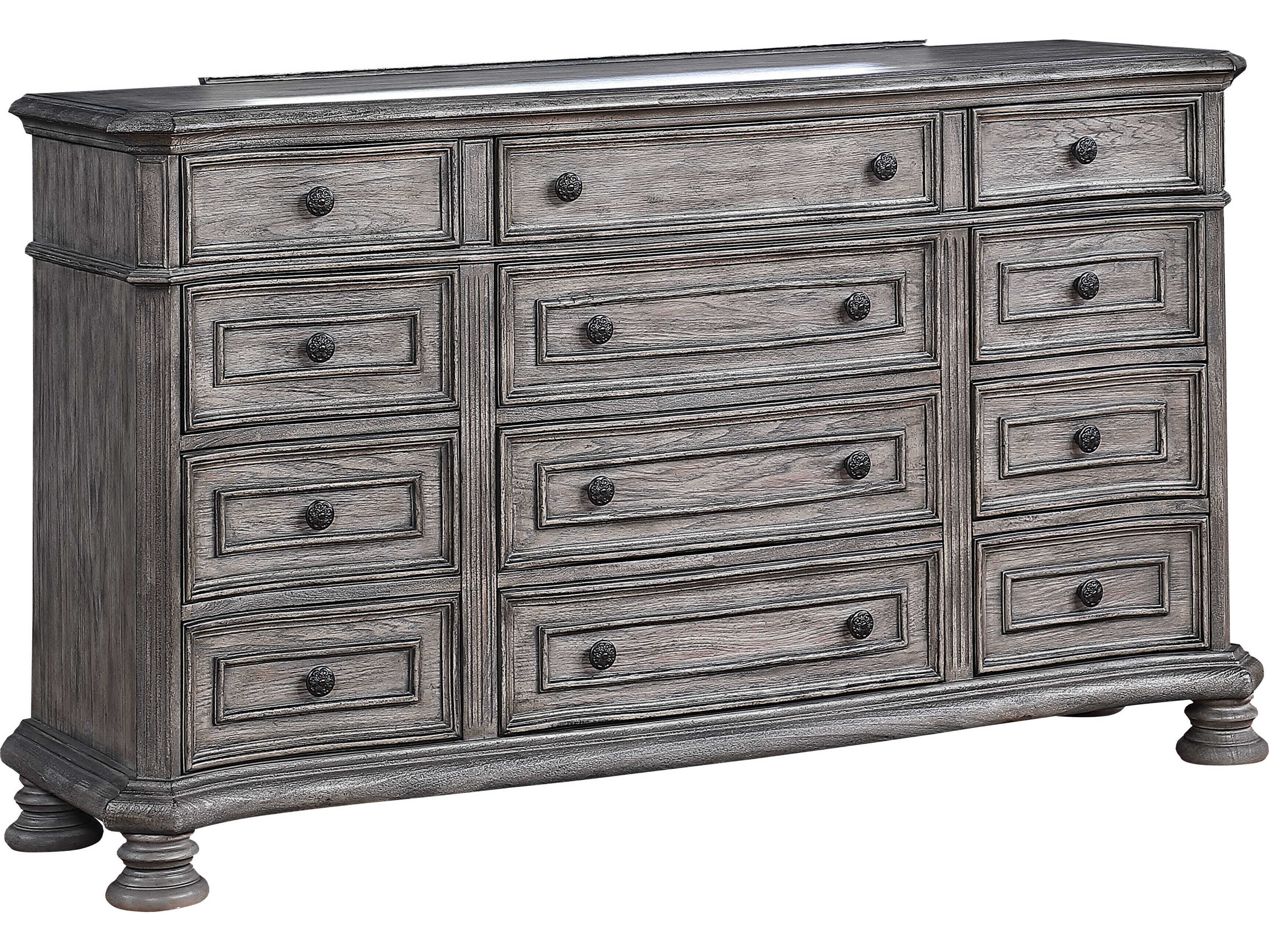 Avalon Furniture Gray Poplar Wood Dresser