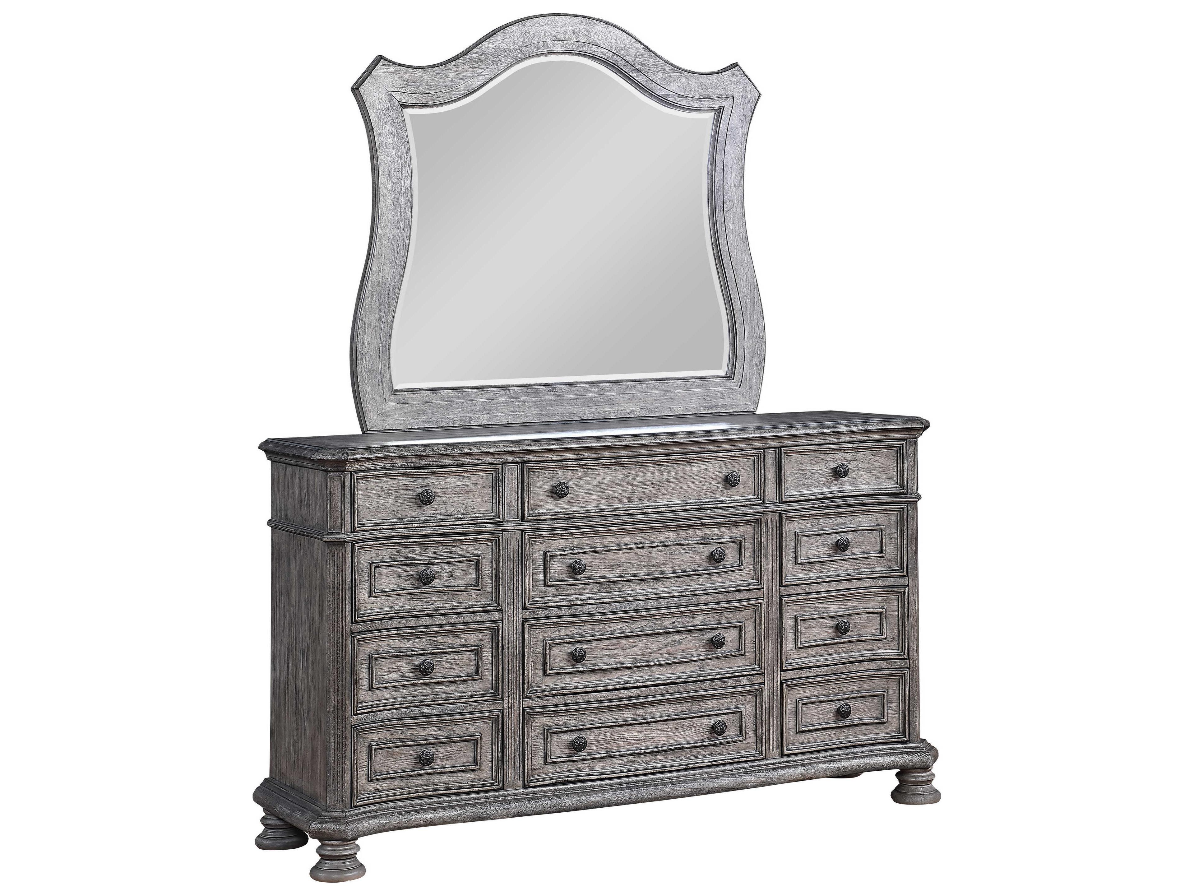 Avalon Furniture Gray Poplar Wood Dresser