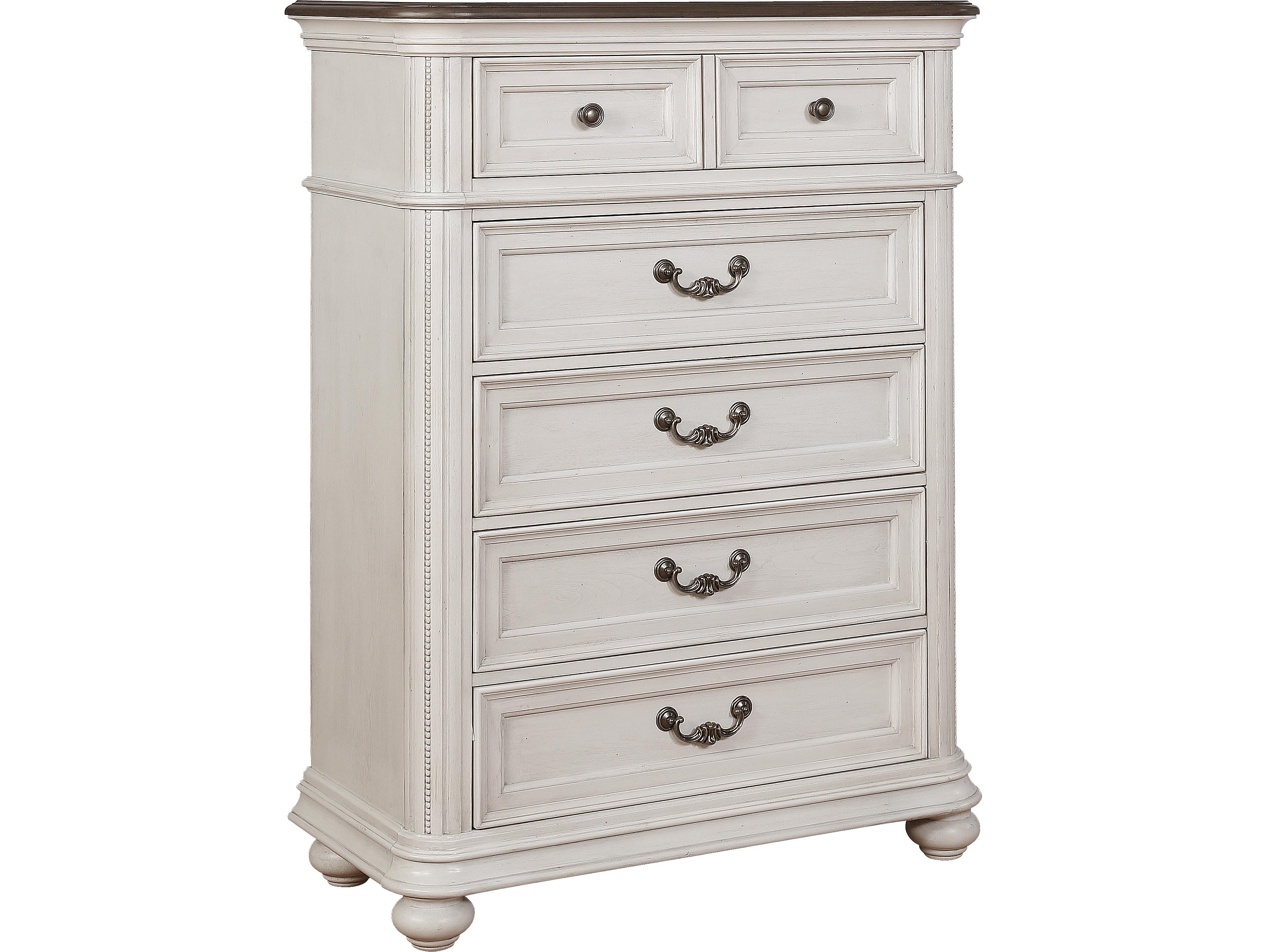 Avalon Furniture Oak White Birch Wood Accent Chest
