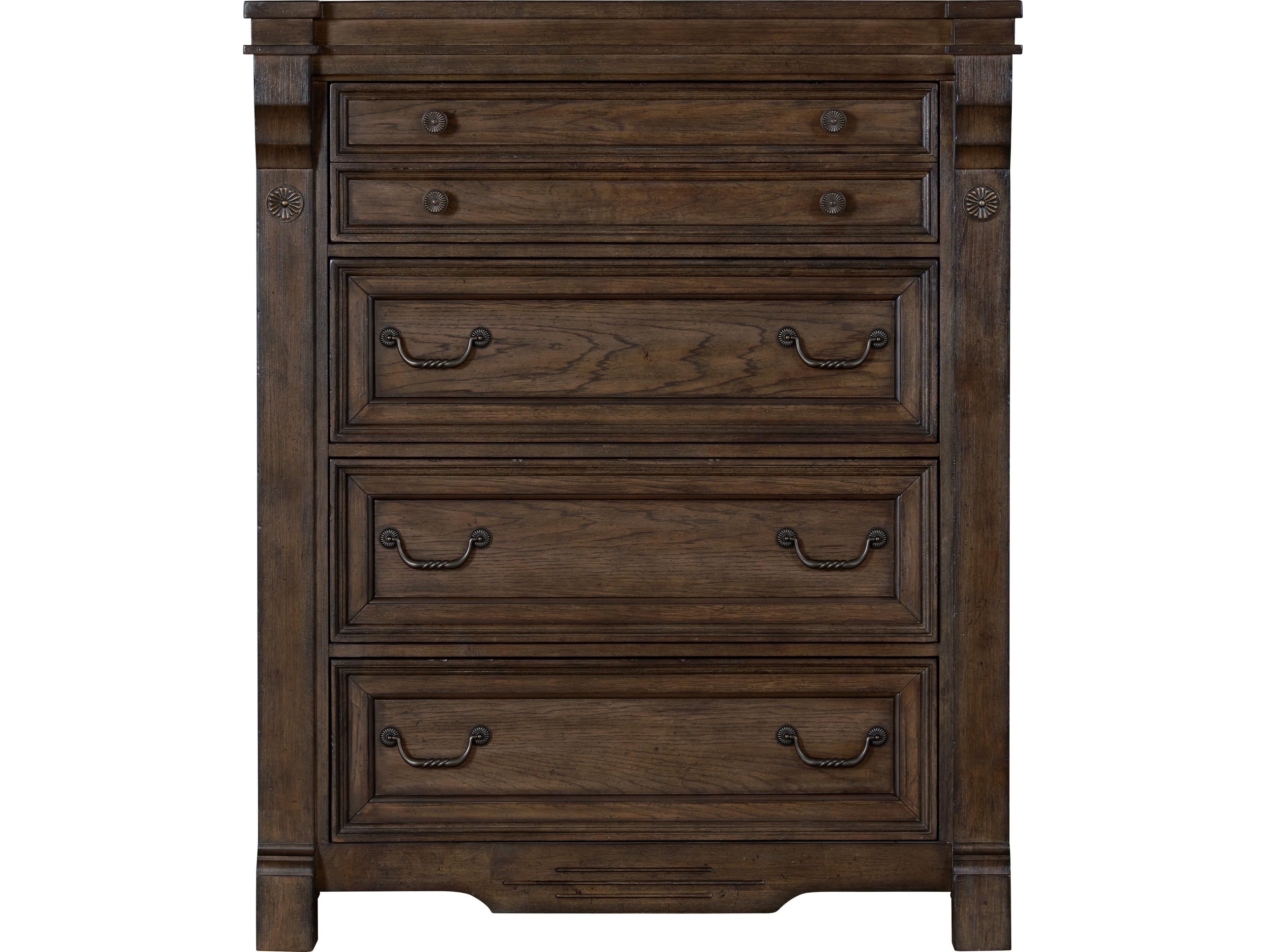Avalon Furniture Warm Brown Oak Rubberwood Accent Chest