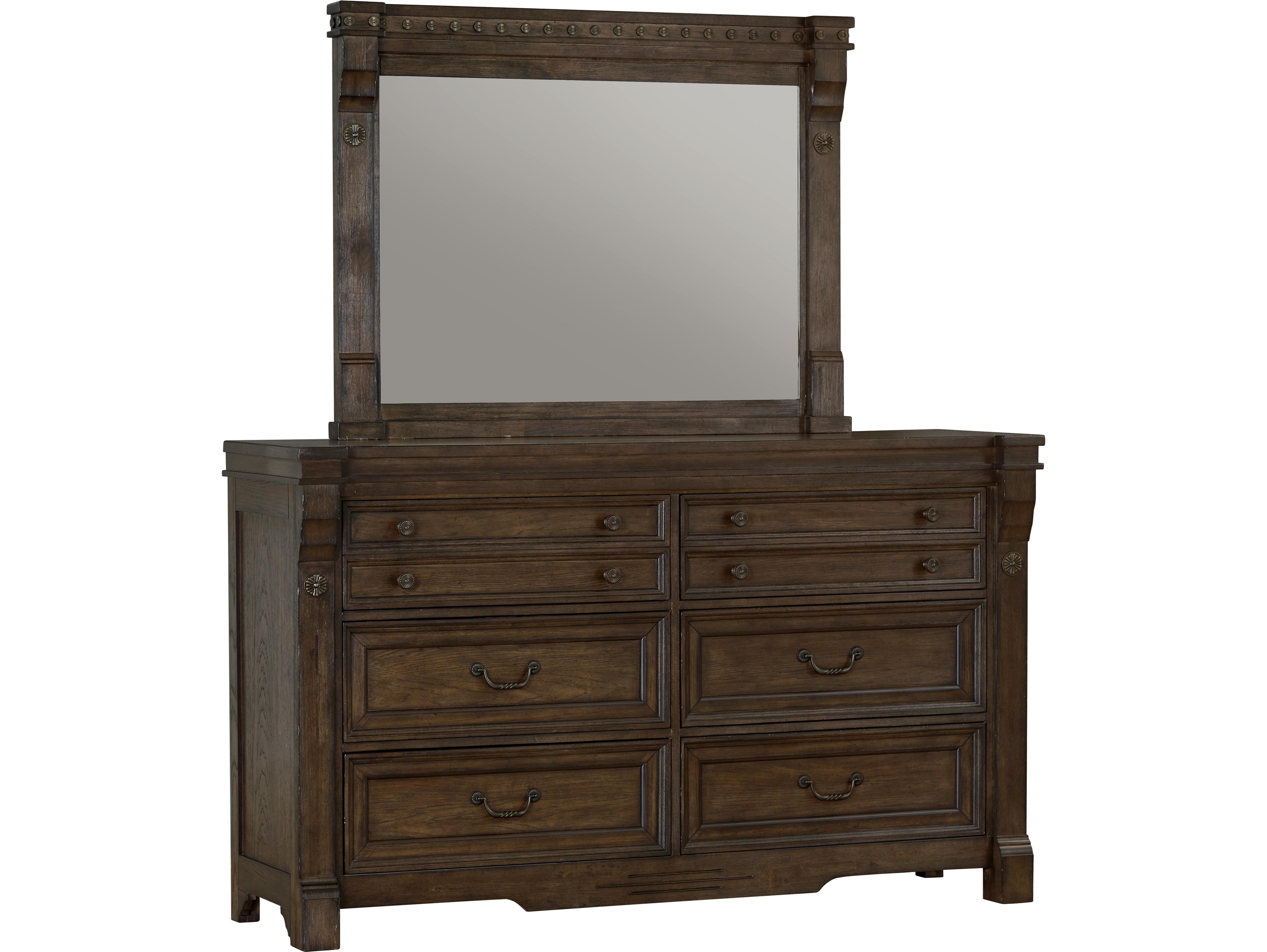 Avalon Furniture 6-Drawers Rubberwood Double Dresser