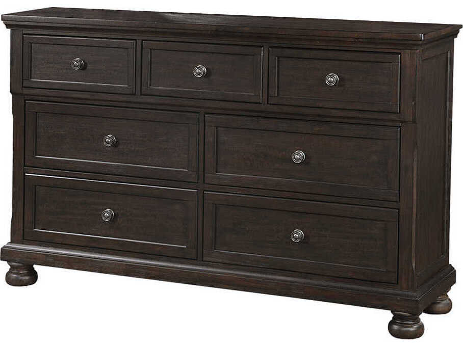 Avalon Furniture 7-Drawers Pine Wood Double Dresser