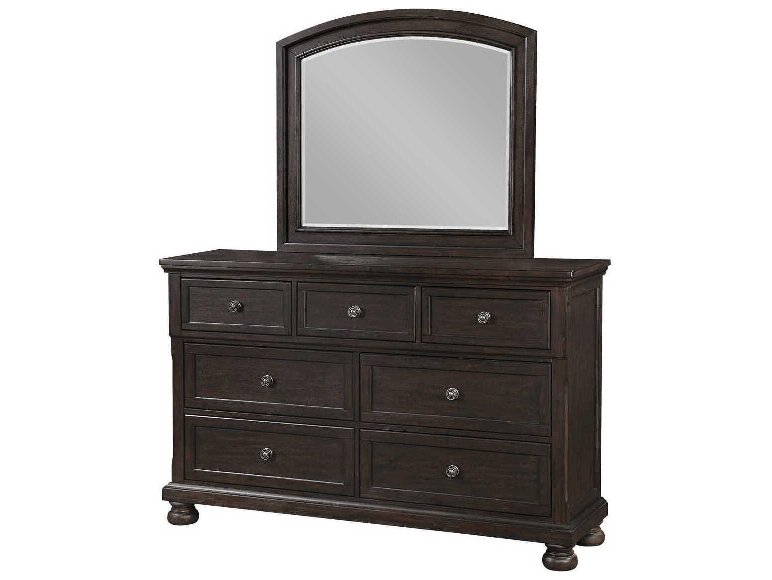 Avalon Furniture 7-Drawers Pine Wood Double Dresser