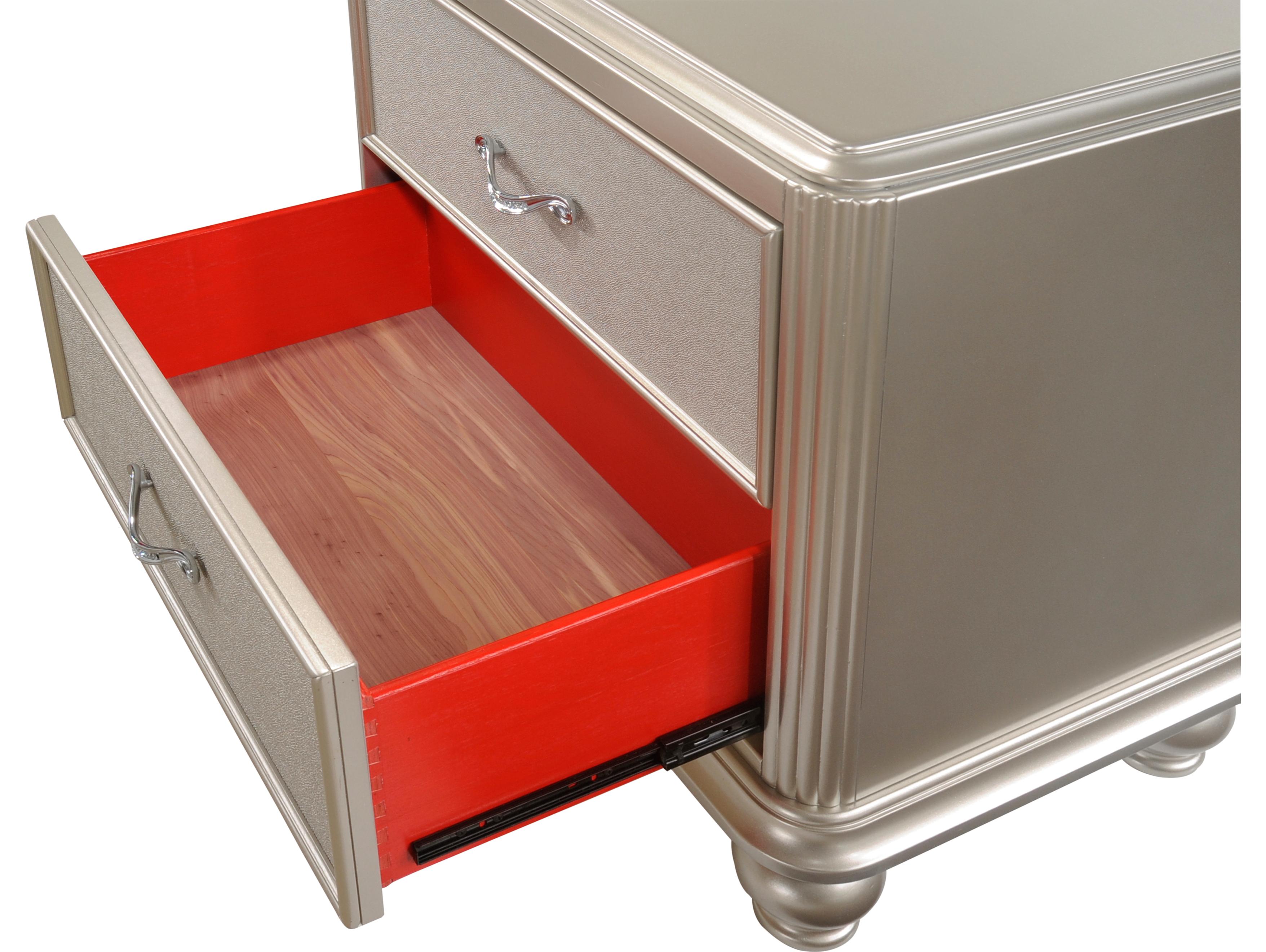 Avalon Furniture 2-Drawers Hardwood Nightstand