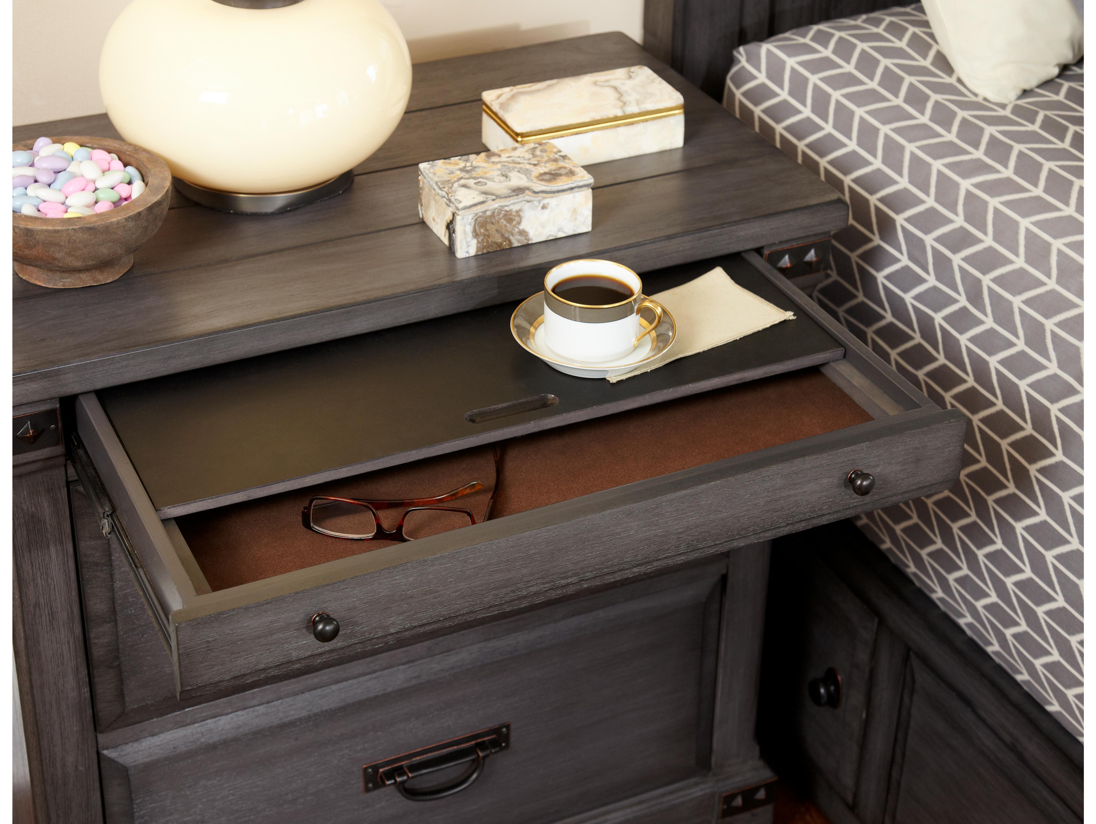 Avalon Furniture 3-Drawers Mahogany Wood Nightstand