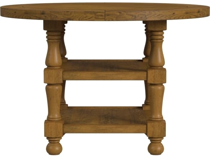 Avalon Furniture Round Wood Brown Dining Table