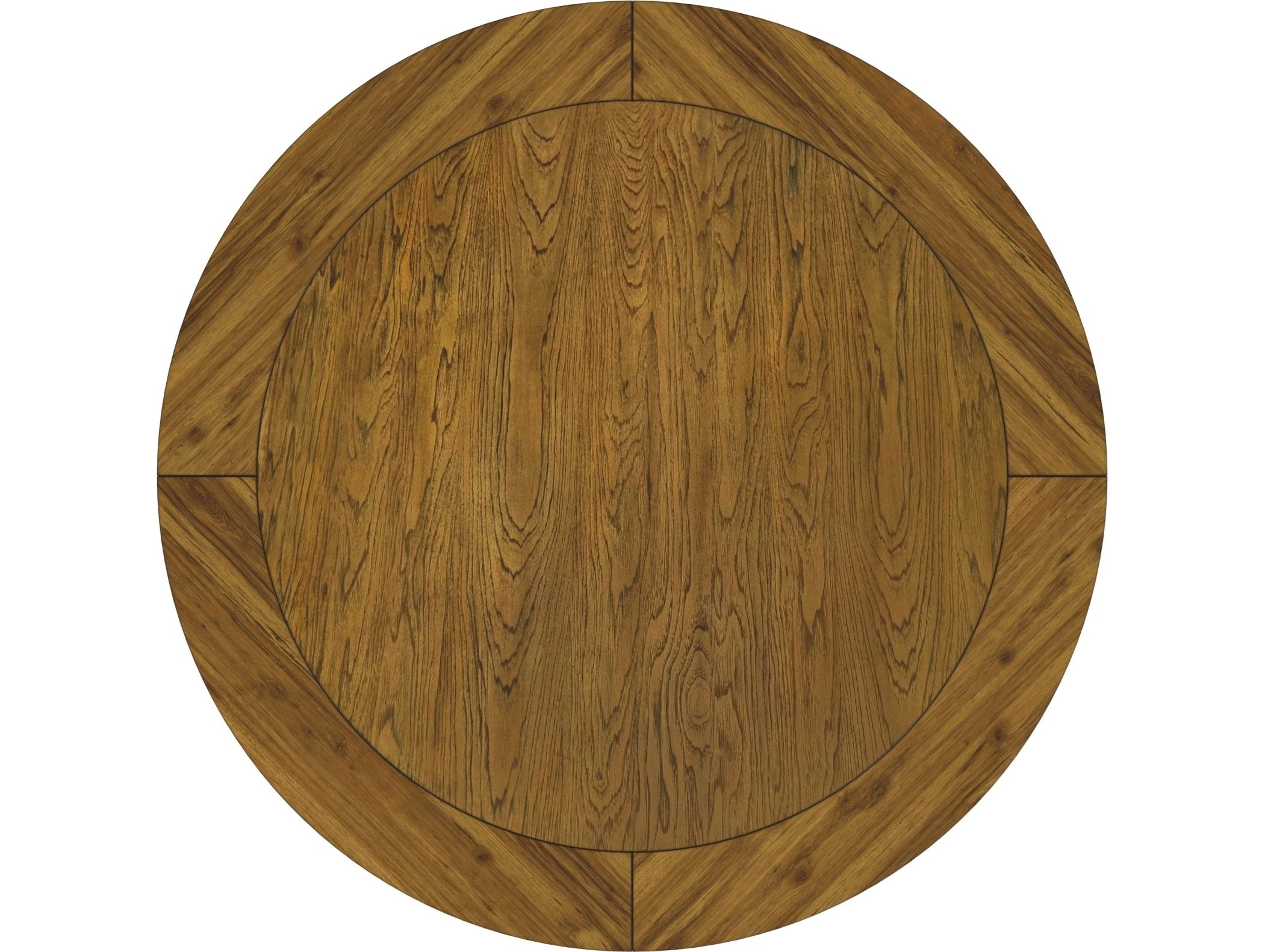 Avalon Furniture Round Wood Brown Dining Table