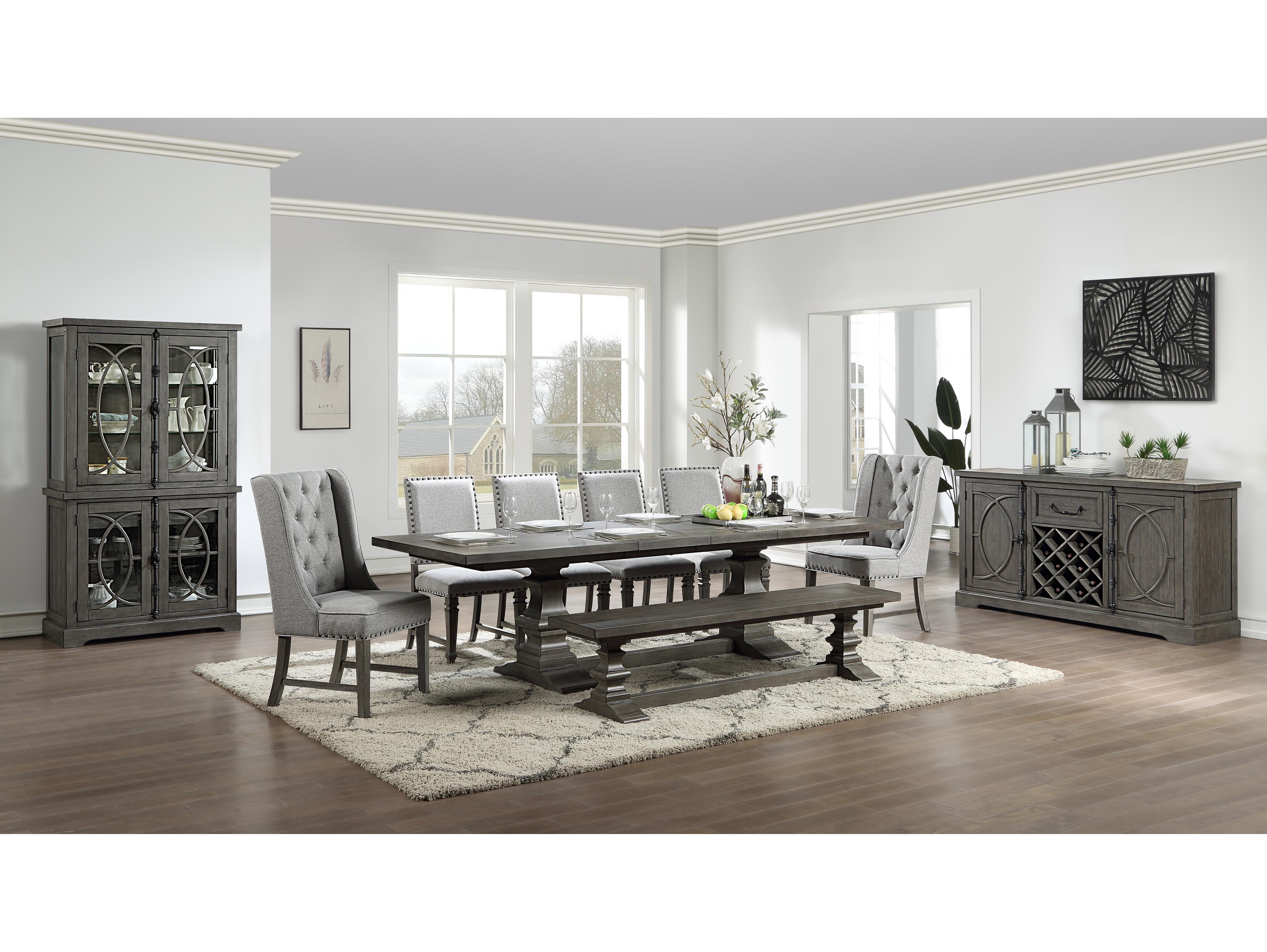 Avalon Furniture Pine Wood Dining Room Set