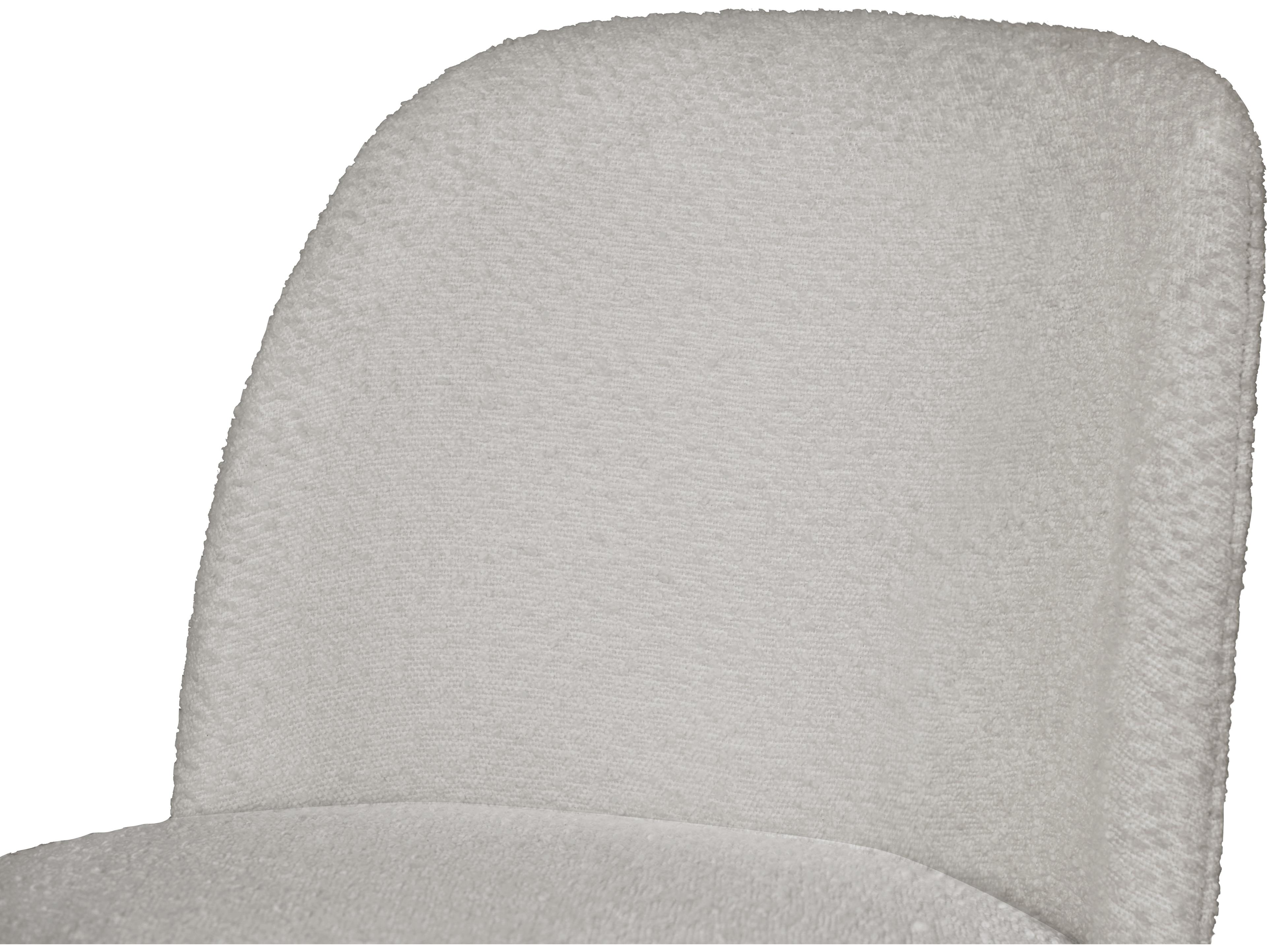 Avalon Furniture Rubberwood White Upholstered Armless Dining Chair