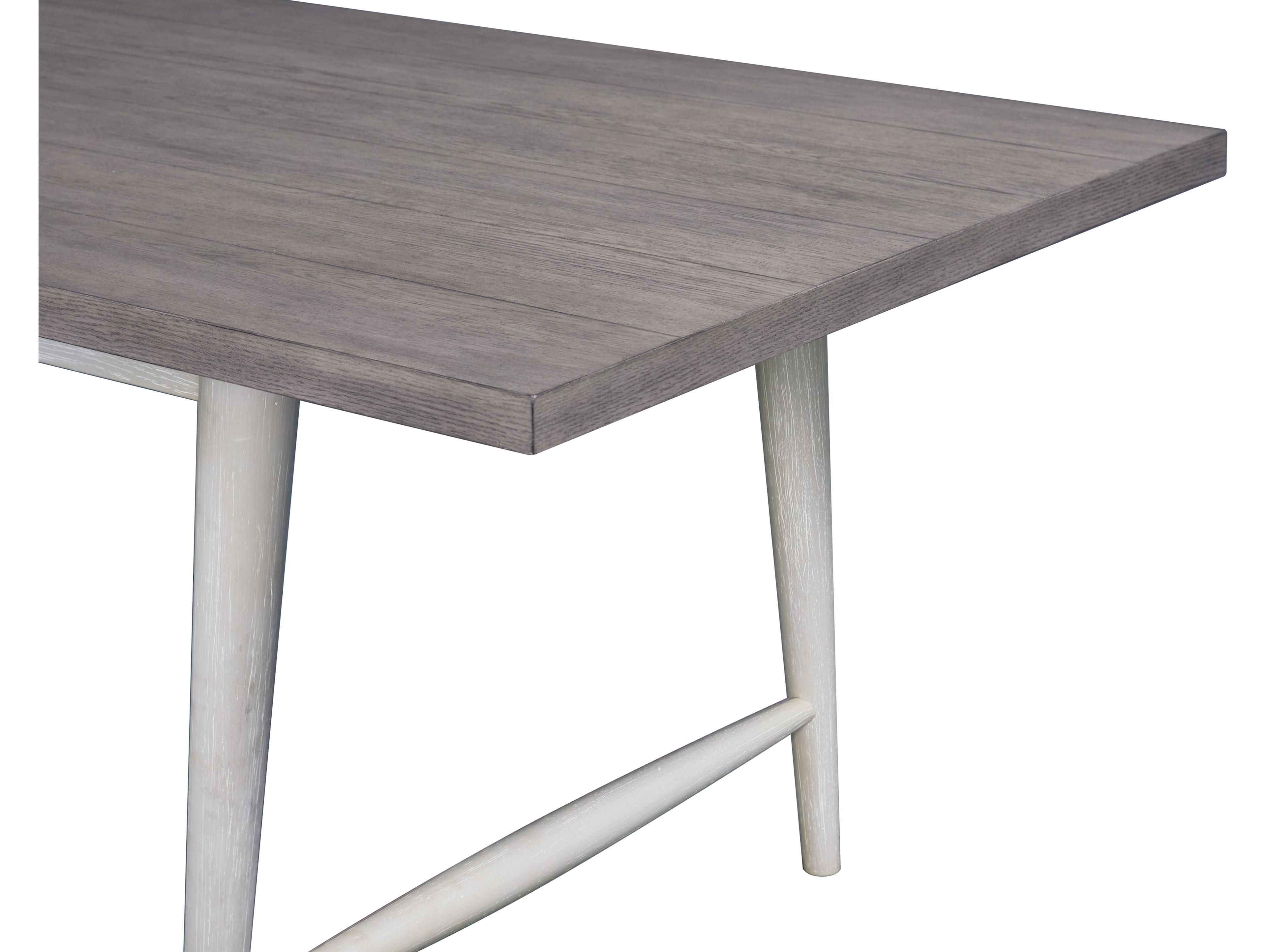 Avalon Furniture Rectangular Wood White Dining Table