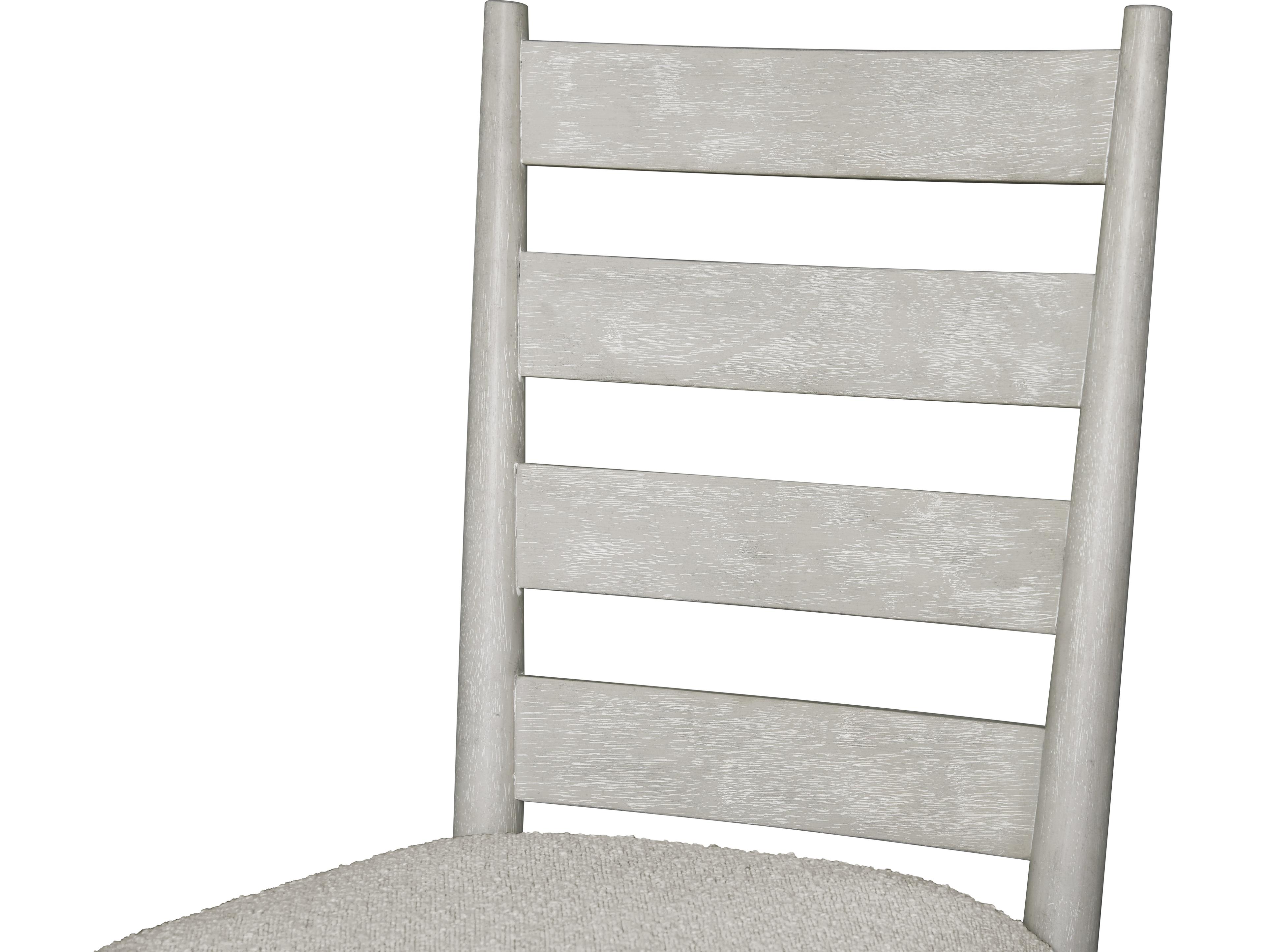 Avalon Furniture Rubberwood Gray Upholstered Armless Dining Chair