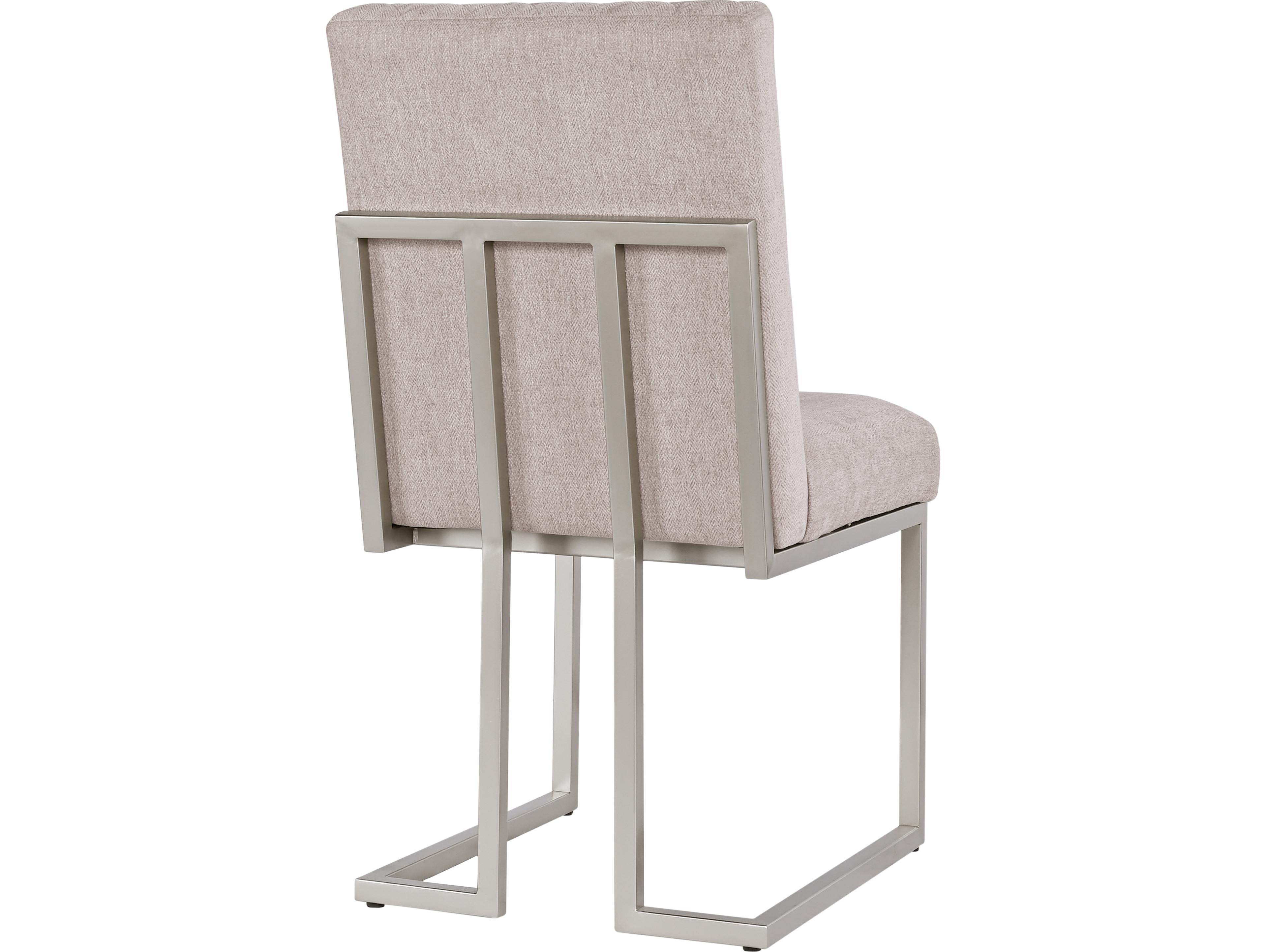 Avalon Furniture Gray Upholstered Armless Dining Chair