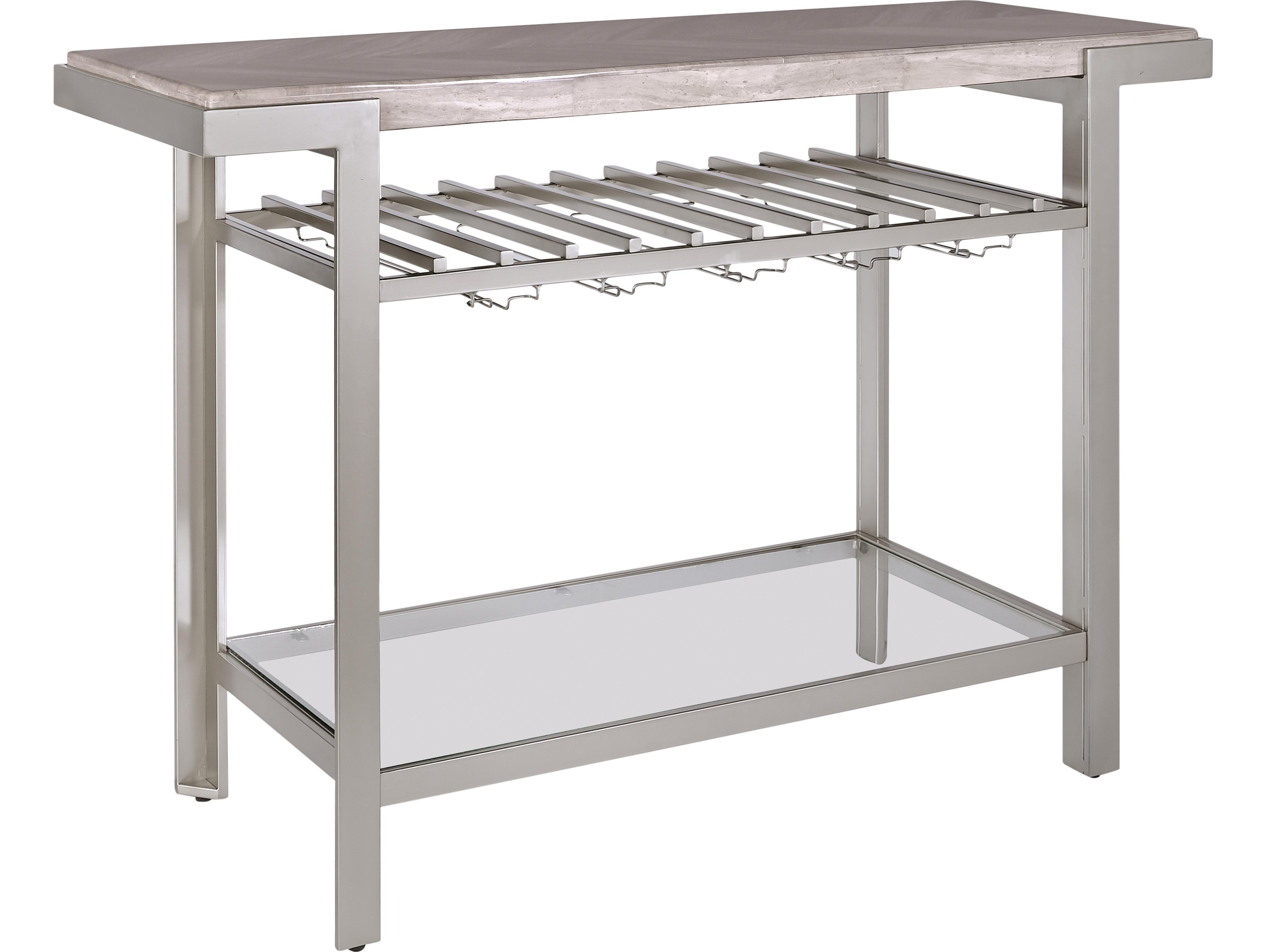 Avalon Furniture Silver Bar Cabinet