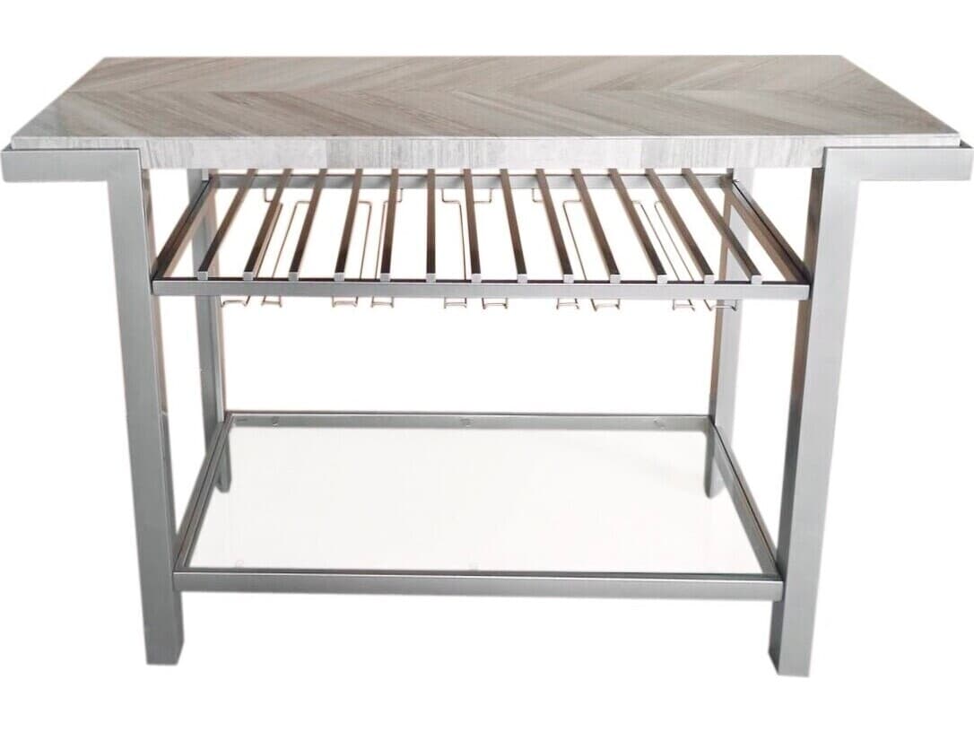 Avalon Furniture Silver Bar Cabinet