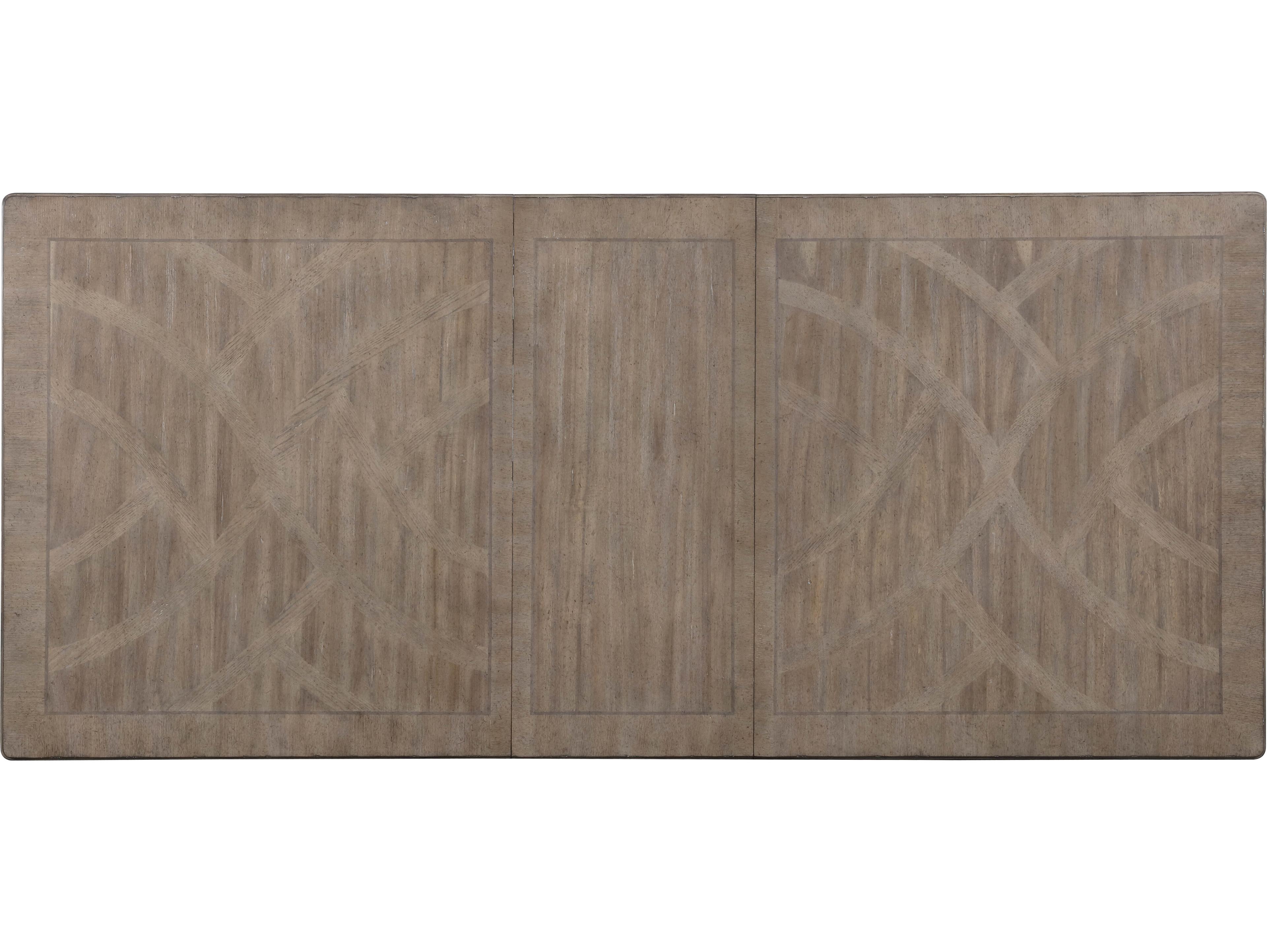 Avalon Furniture Rectangular Wood Distressed White Dining Table