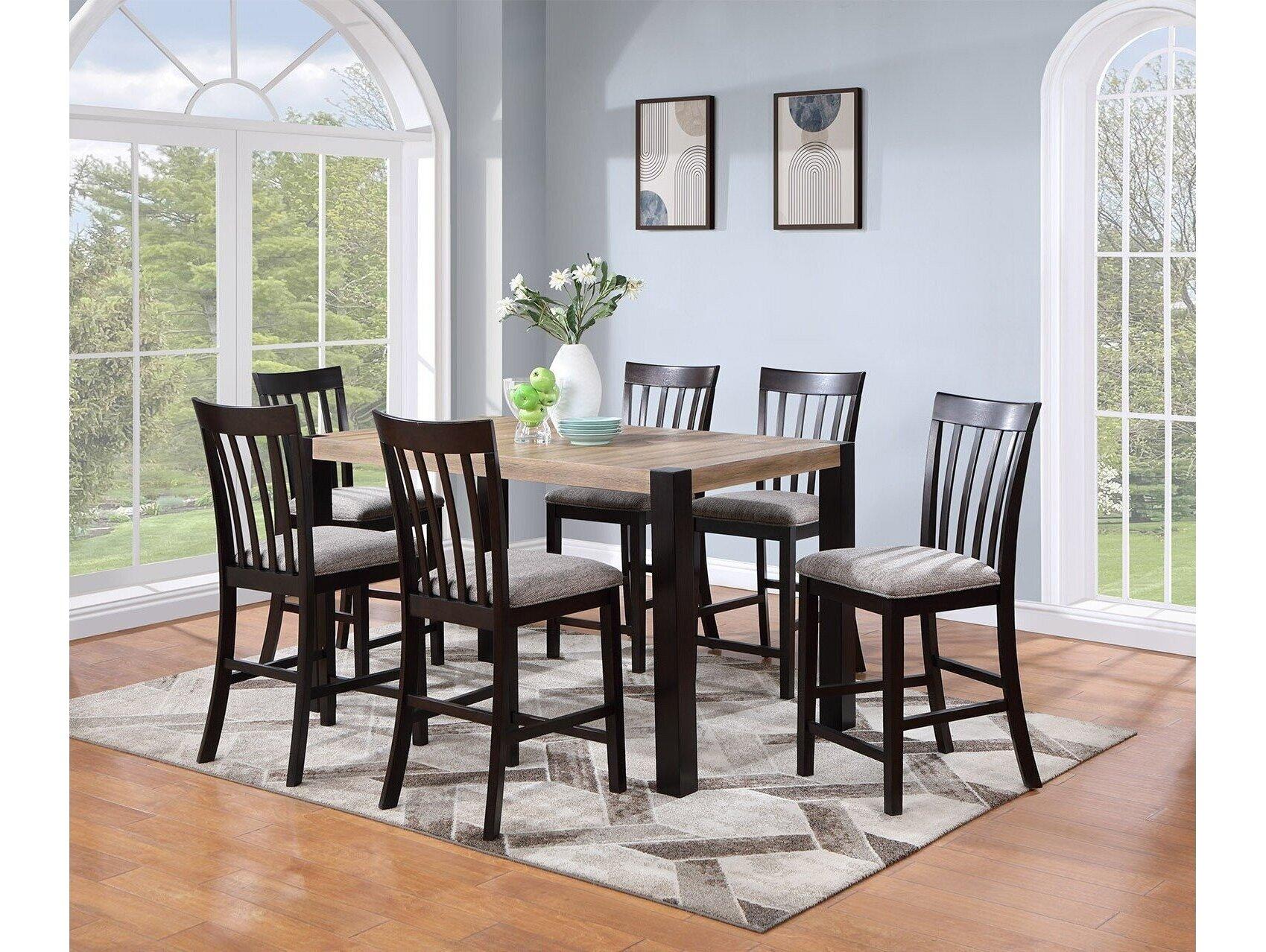 Avalon Furniture Black Upholstered Counter Stool