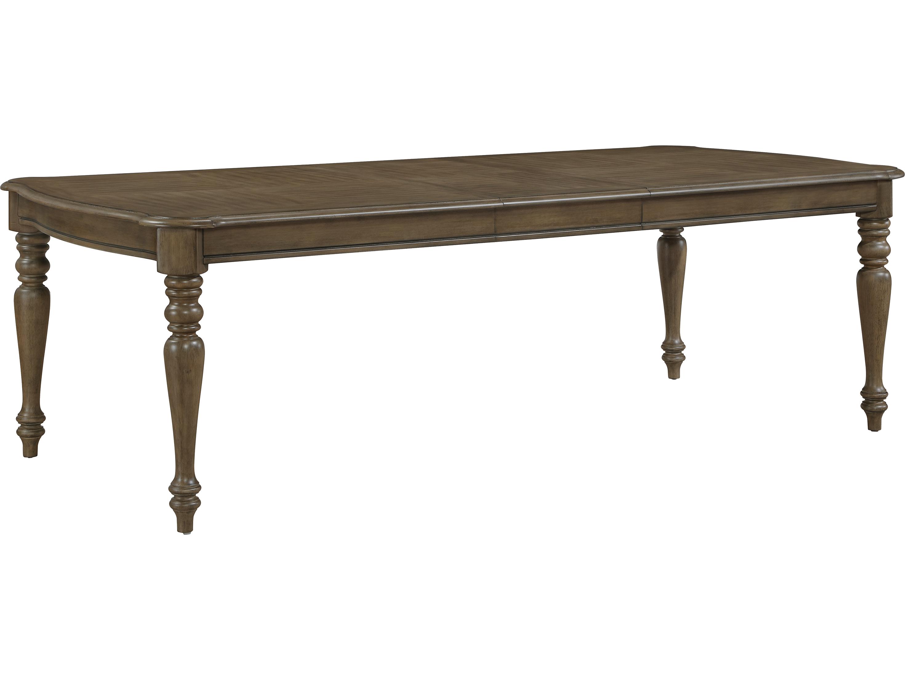 Avalon Furniture Rectangular Wood Sandstone Dining Table