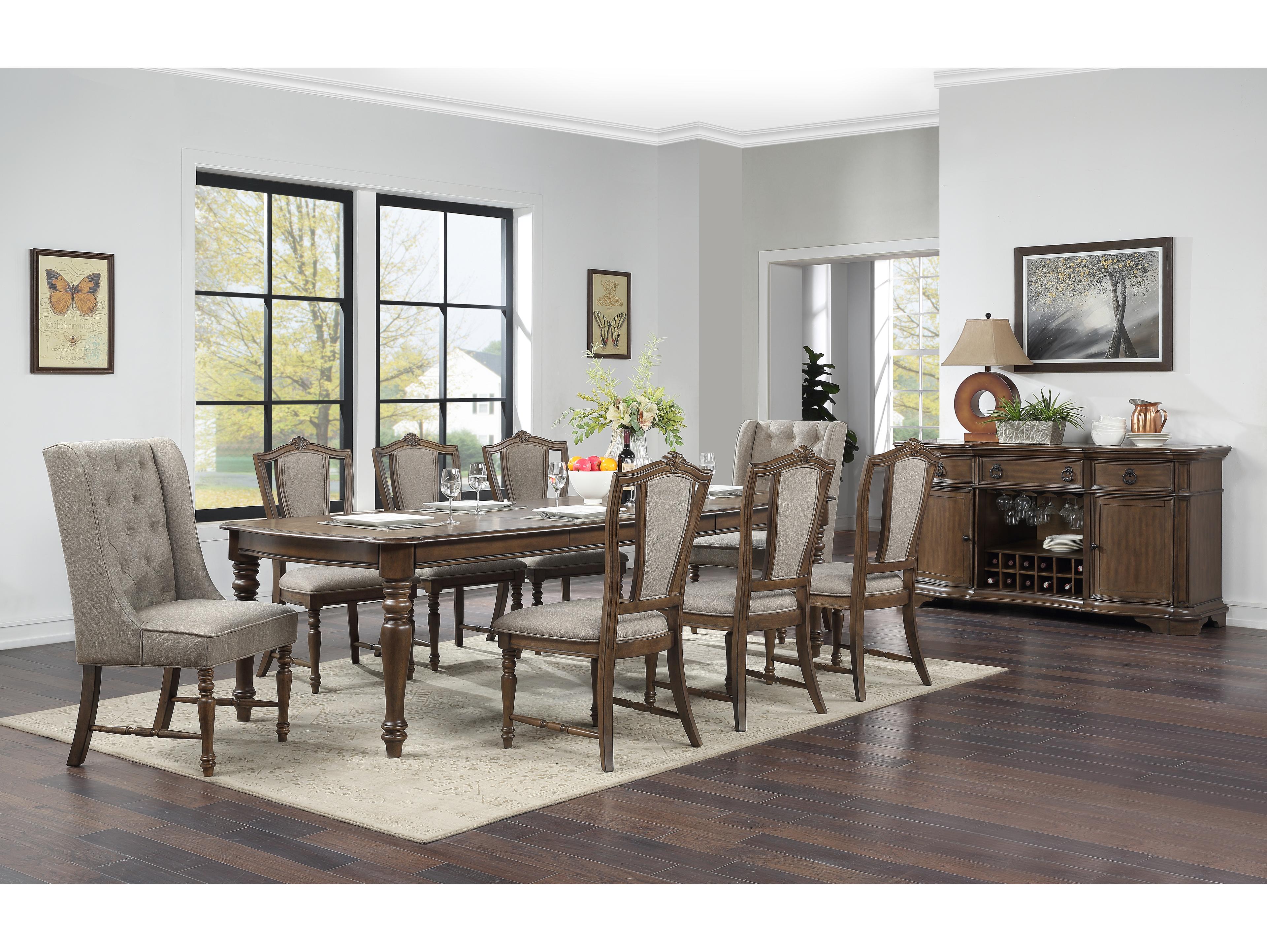 Avalon Furniture Rubberwood Dining Room Set