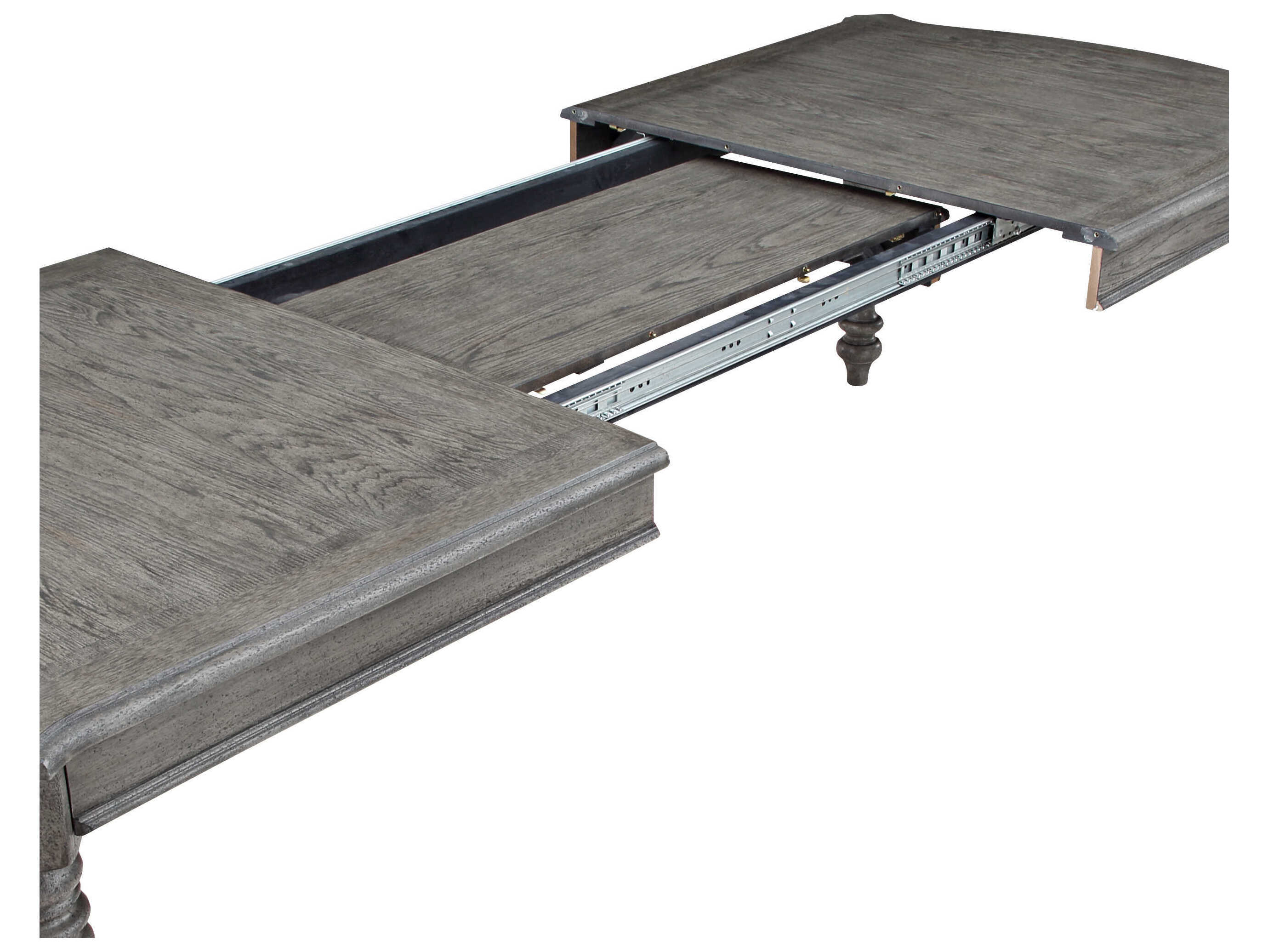 Avalon Furniture Rectangular Wood Sandblasted Gray Dining Table