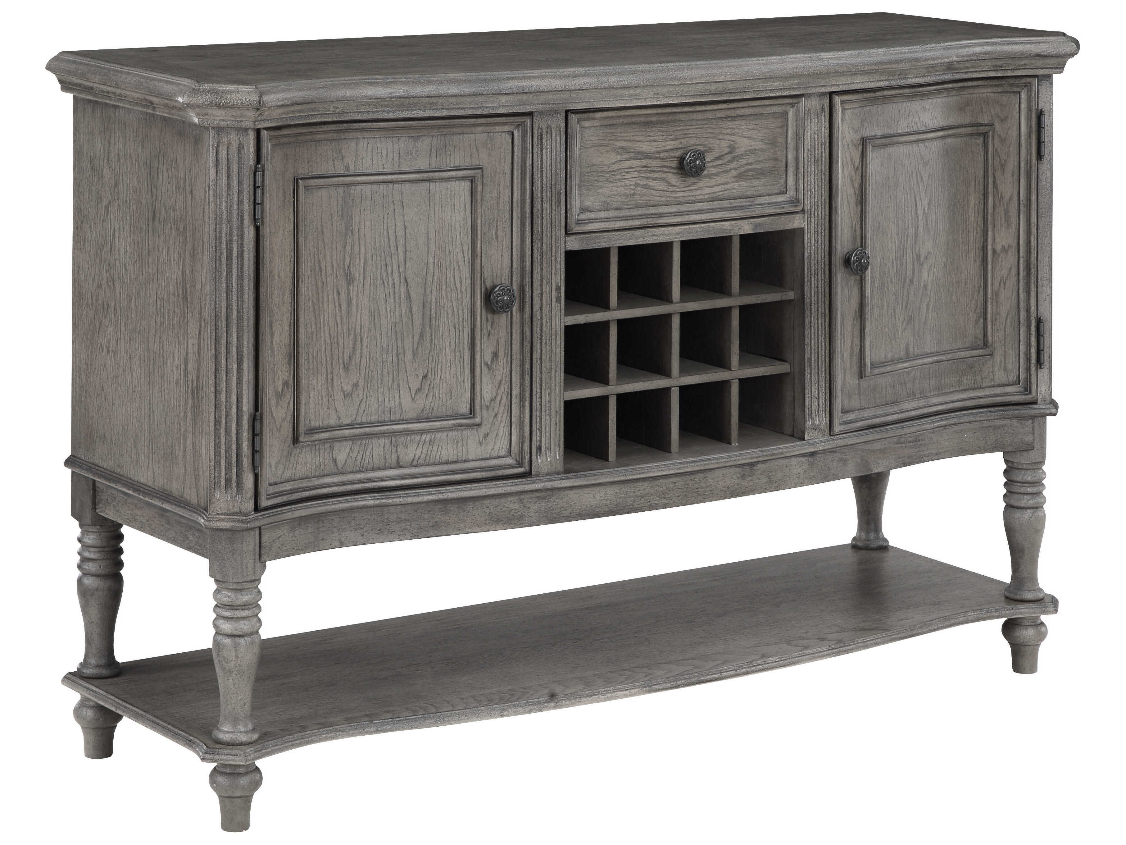 Avalon Furniture 71" Acacia Wood Gray Sideboard