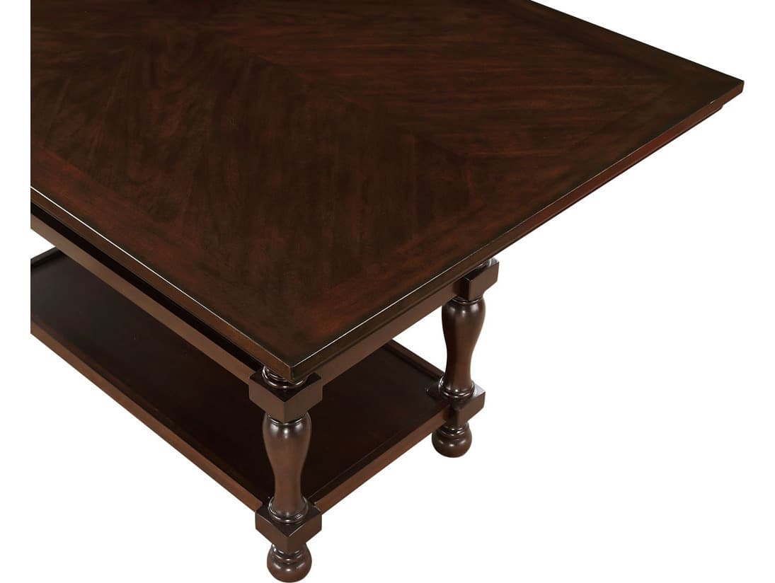 Avalon Furniture Rectangular Wood Brown Cherry Dining Table