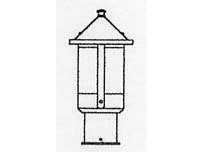 Arroyo Craftsman Berkeley Outdoor Post Mount Light