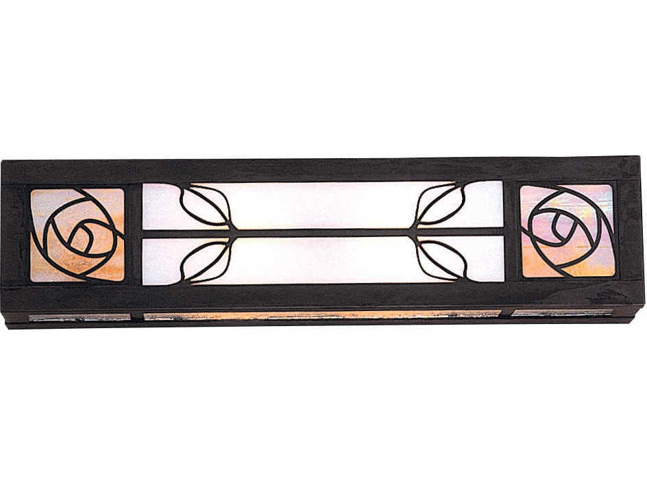 Arroyo Craftsman Saint Clair 2-Light Gray Glass Vanity Light