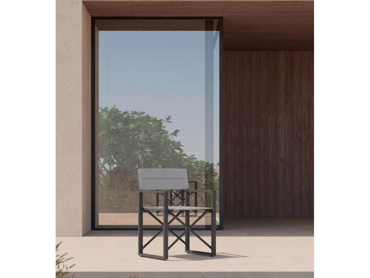 Azzurro Living Amalfi Aluminum Sling Dining Chair Set of 4