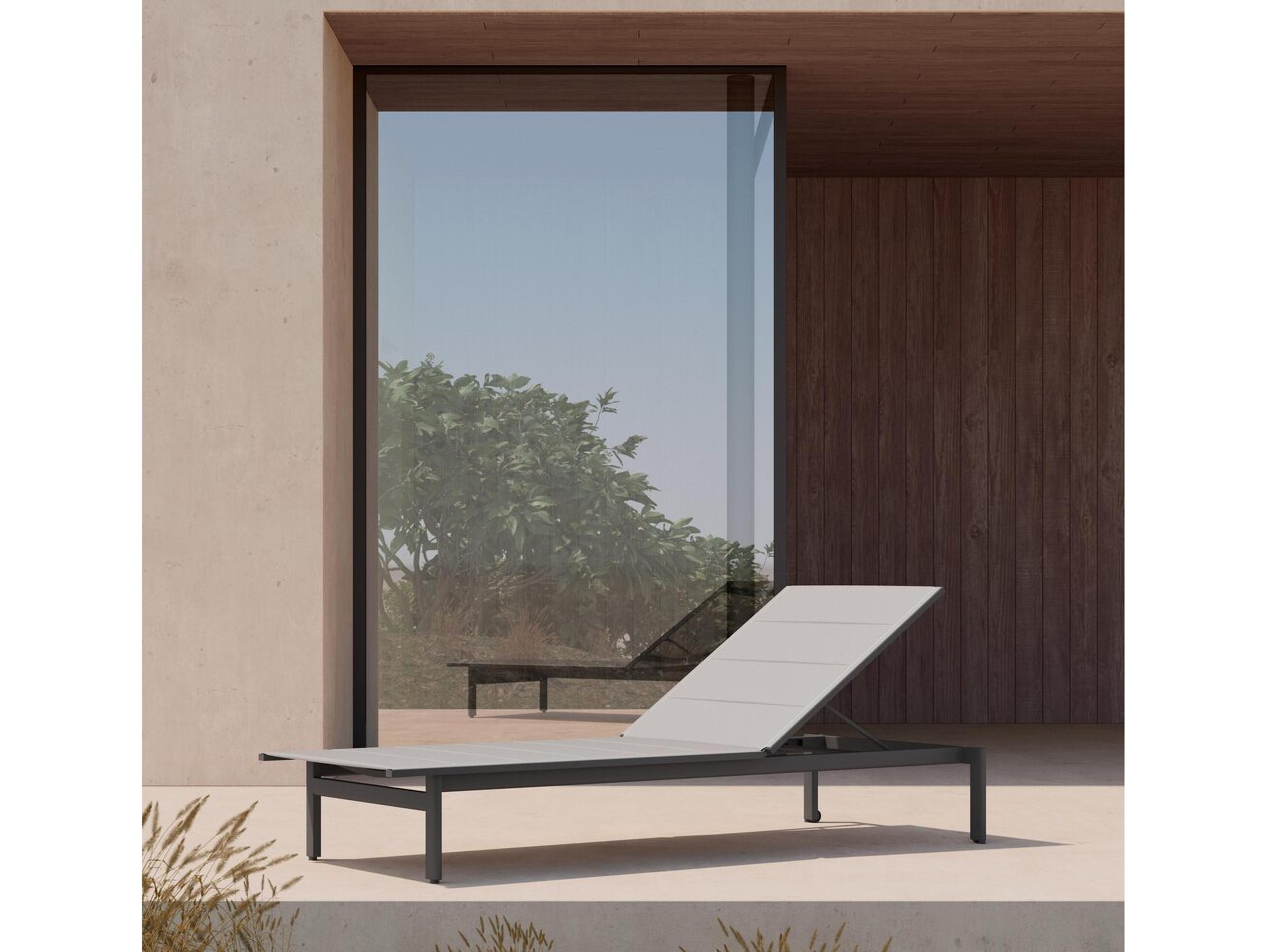 Azzurro Living Amalfi Aluminum Sling Chaise Lounge Set of 2