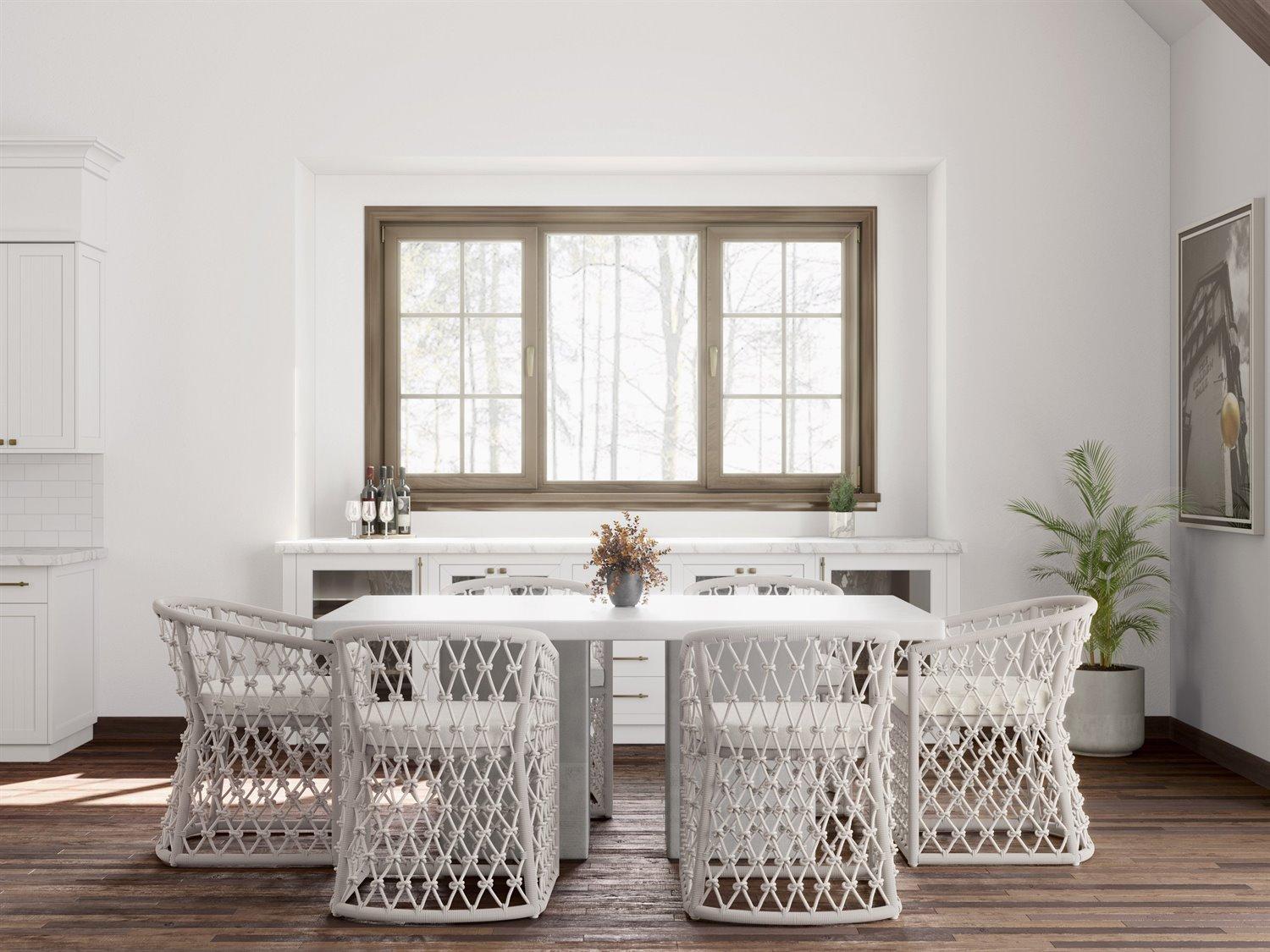 Azzurro Living Amelia White Rope Patio Dining Set