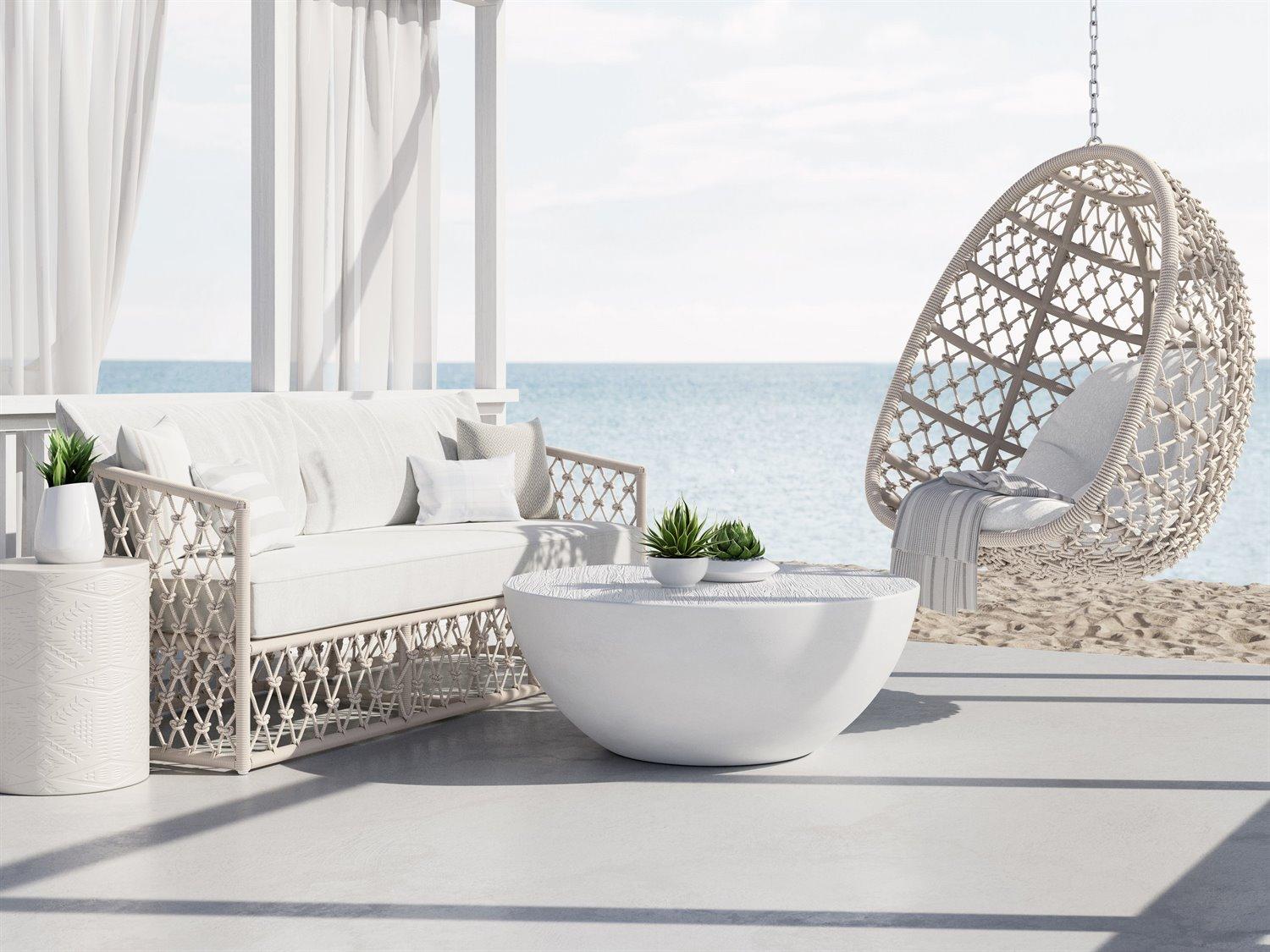 Azzurro Living Amelia White Rope Patio Lounge Set
