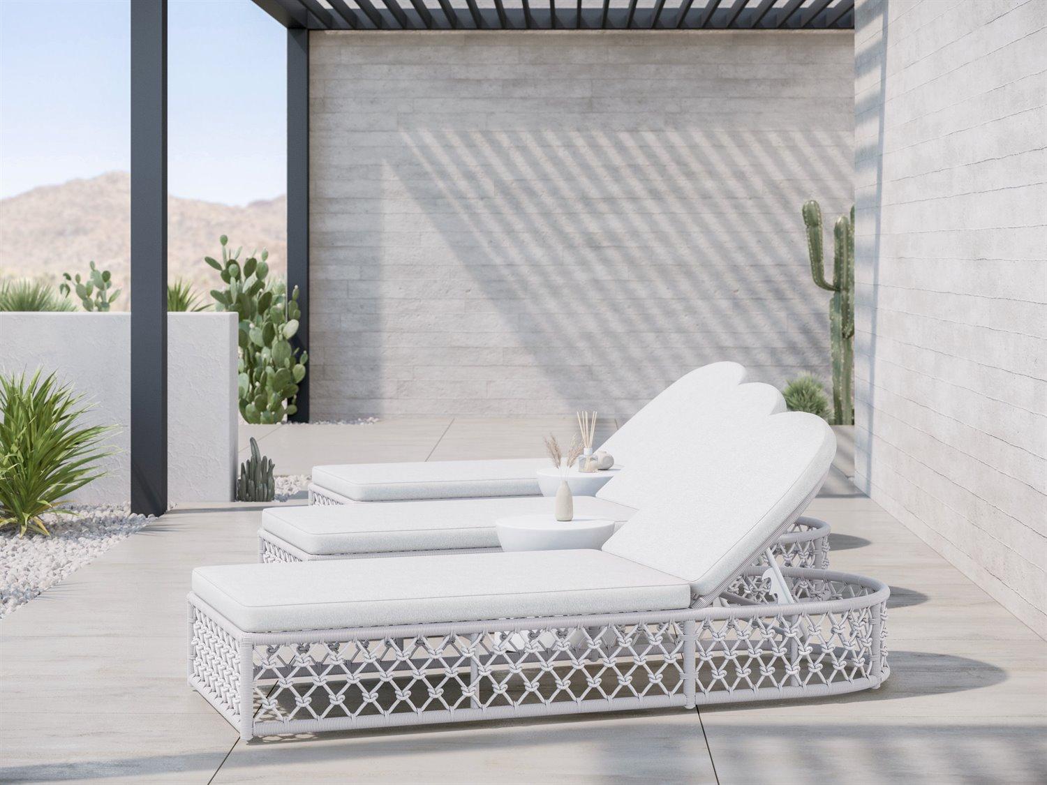 Azzurro Living Amelia White Rope Outdoor Lounge Set