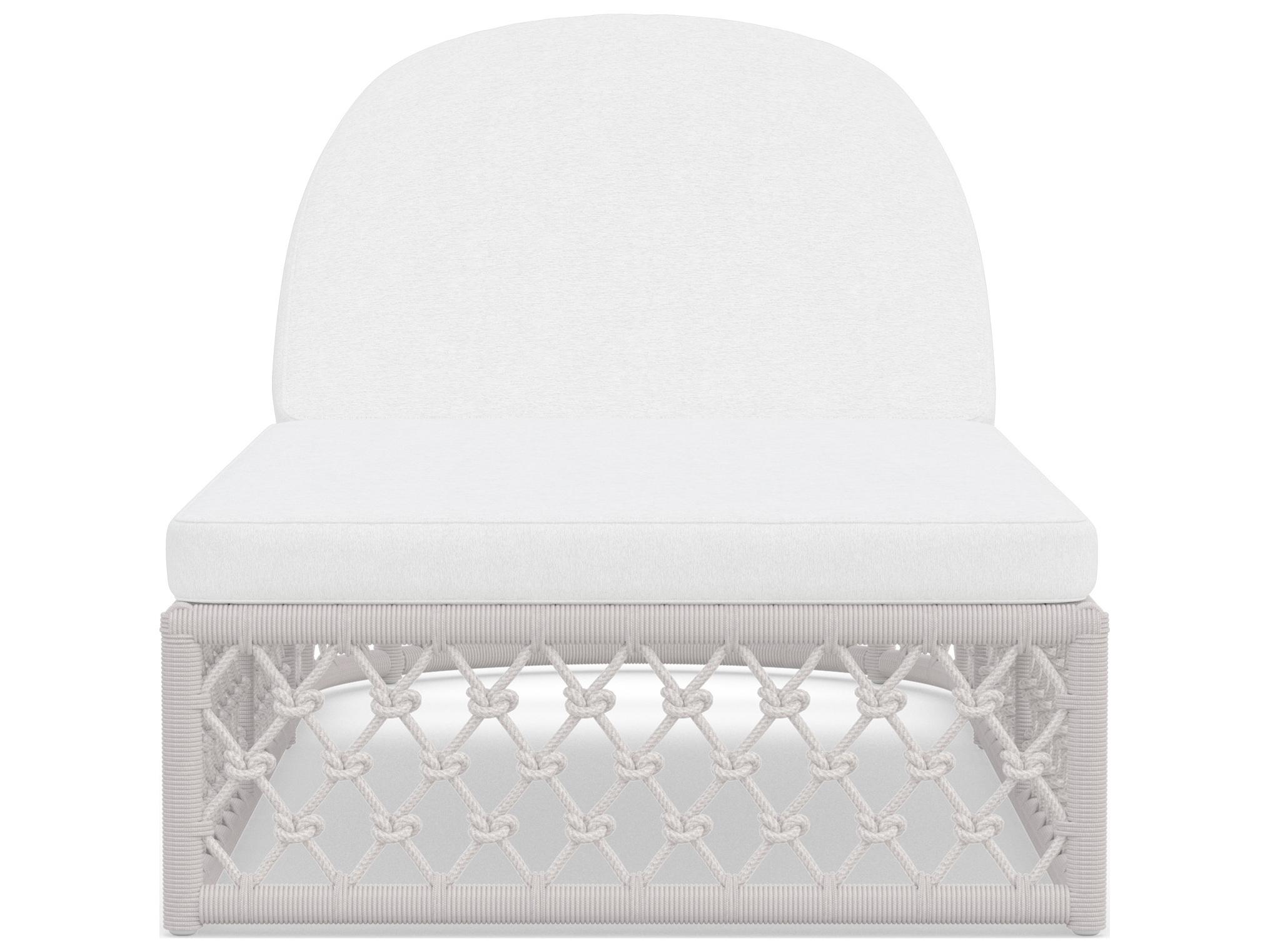 Azzurro Living Amelia Sand All-Weather Rope Outdoor Chaise Lounge with Cloud Cushion