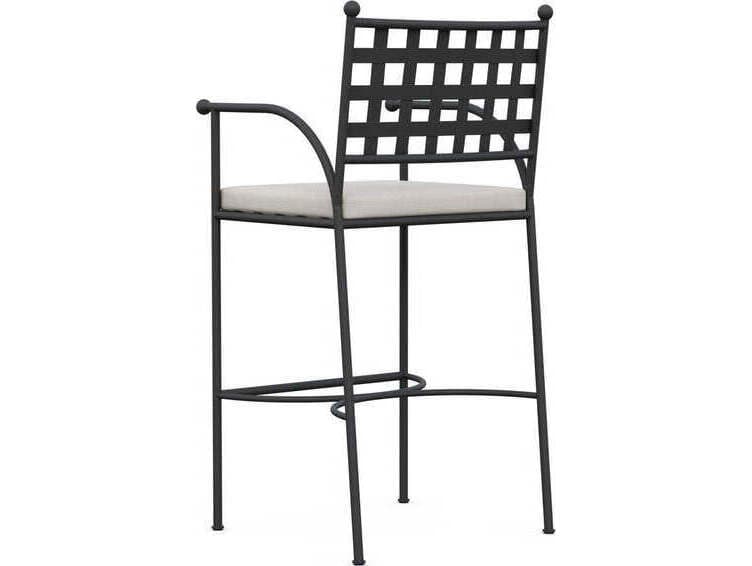 Azzurro Living Athens Wrought Iron Metal Bar Stool