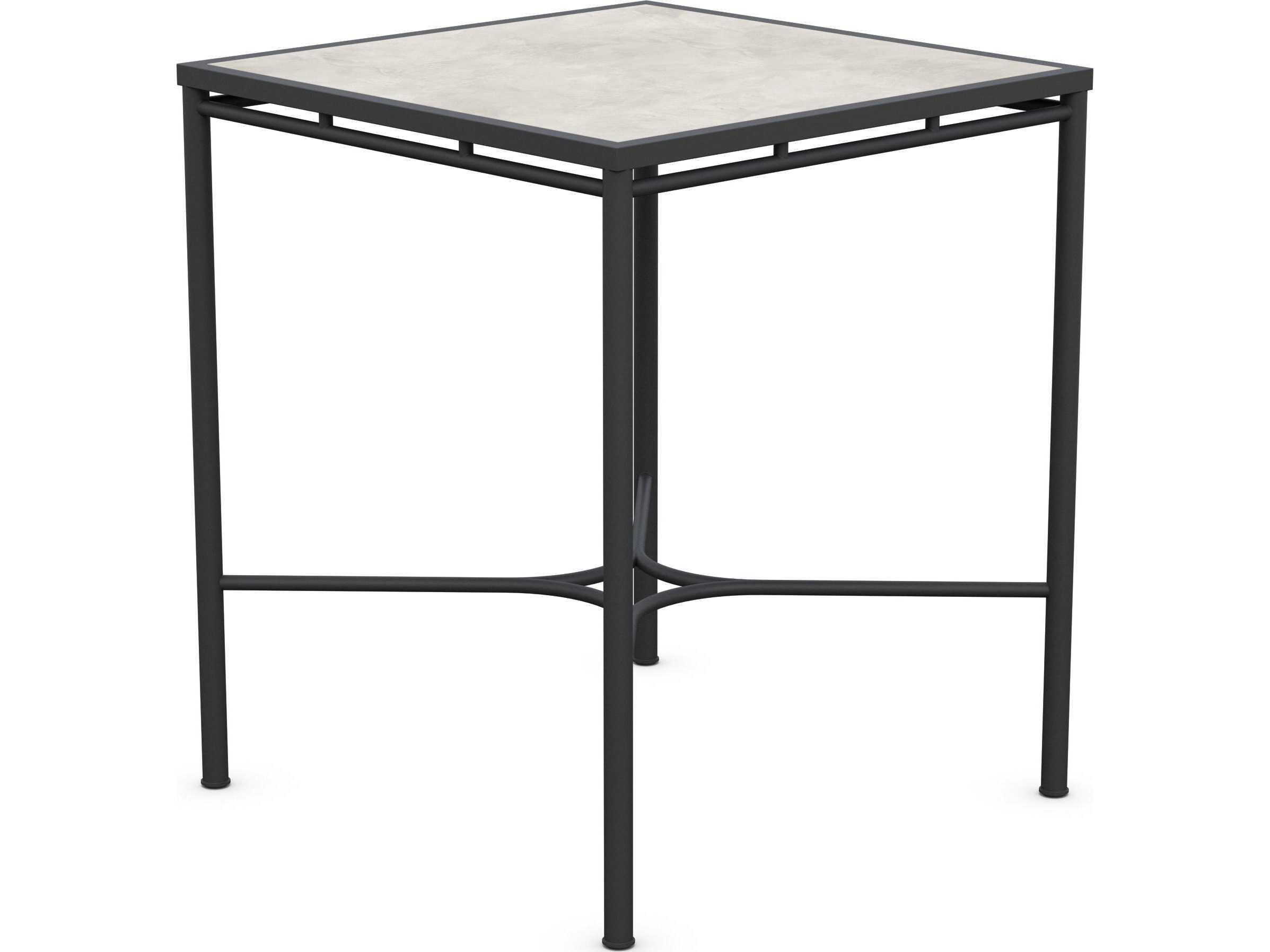 Azzurro Living Athens Noir Wrought Iron Square Bar Table
