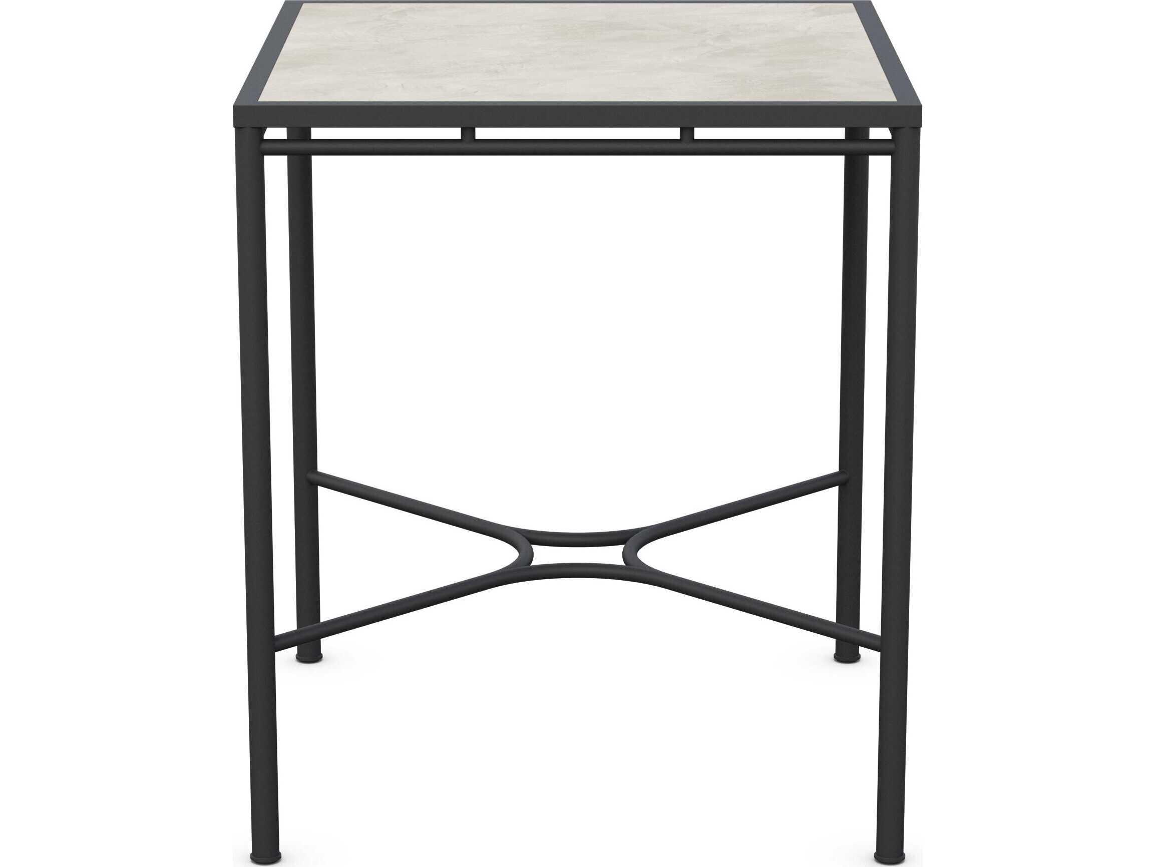 Azzurro Living Athens Noir Wrought Iron Square Bar Table