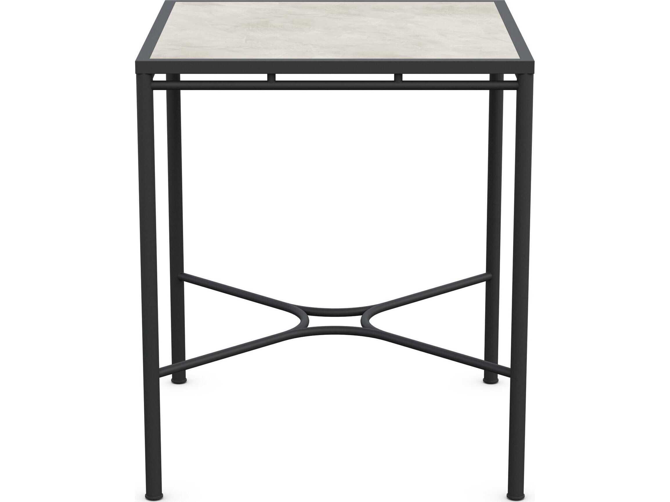 Azzurro Living Athens Noir Wrought Iron Square Bar Table