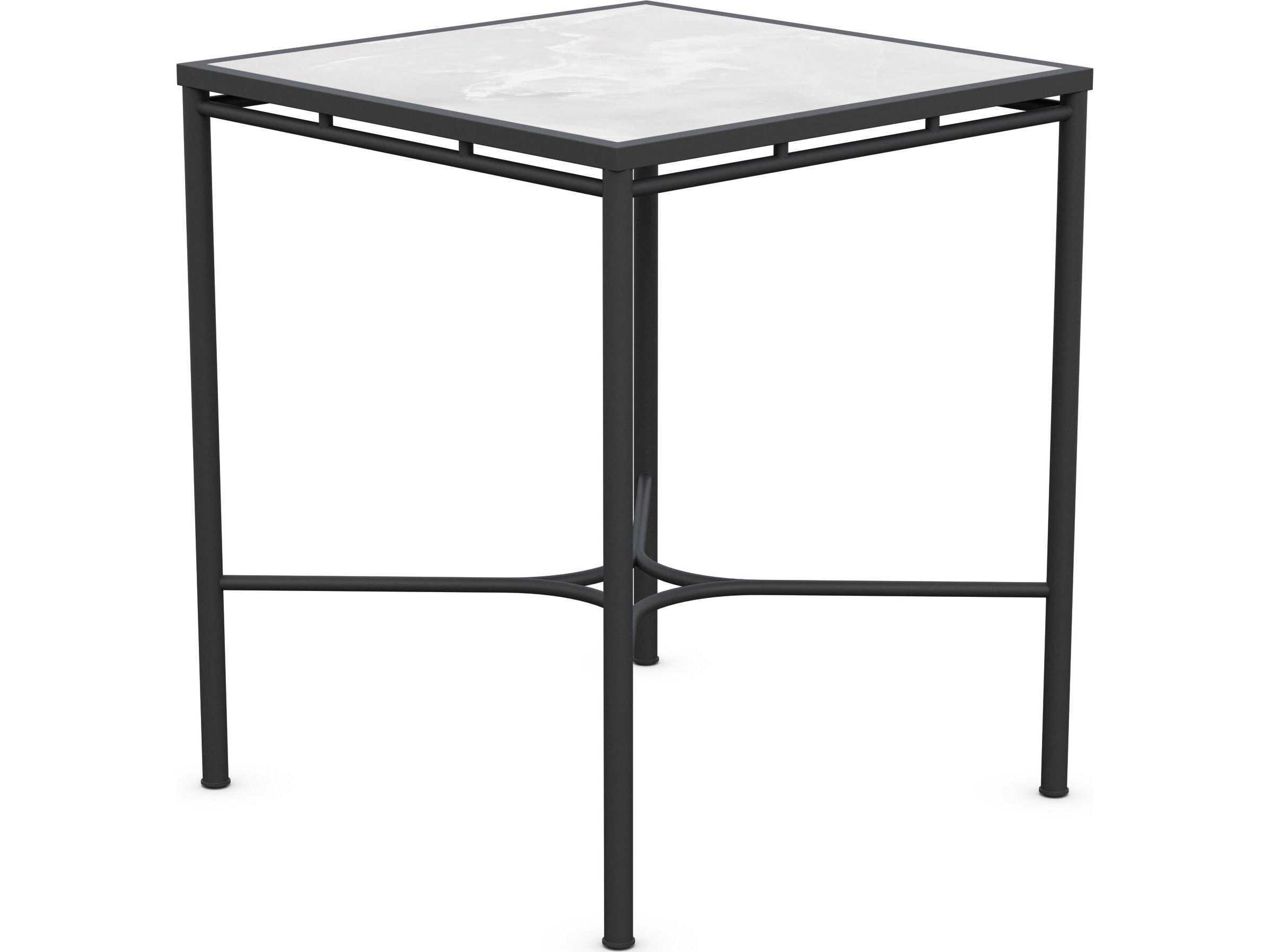 Azzurro Living Athens Noir Wrought Iron Square Bar Table