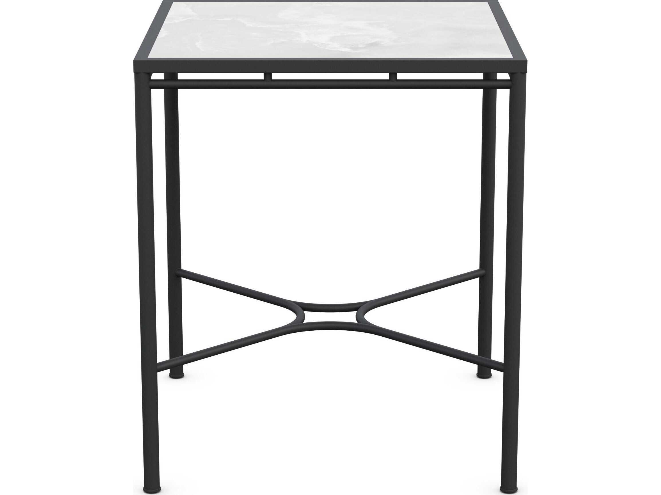 Azzurro Living Athens Noir Wrought Iron Square Bar Table