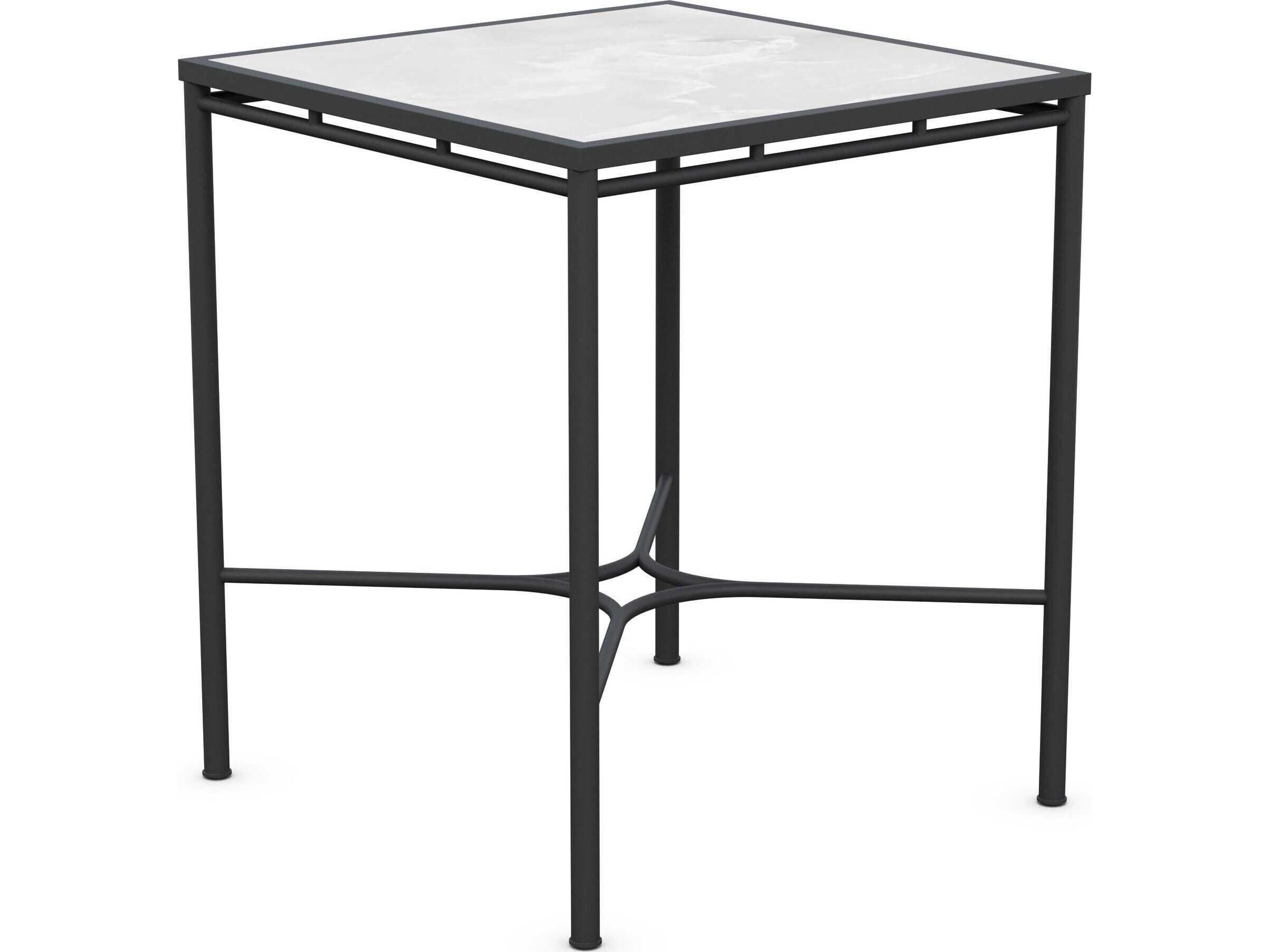 Azzurro Living Athens Noir Wrought Iron Square Bar Table