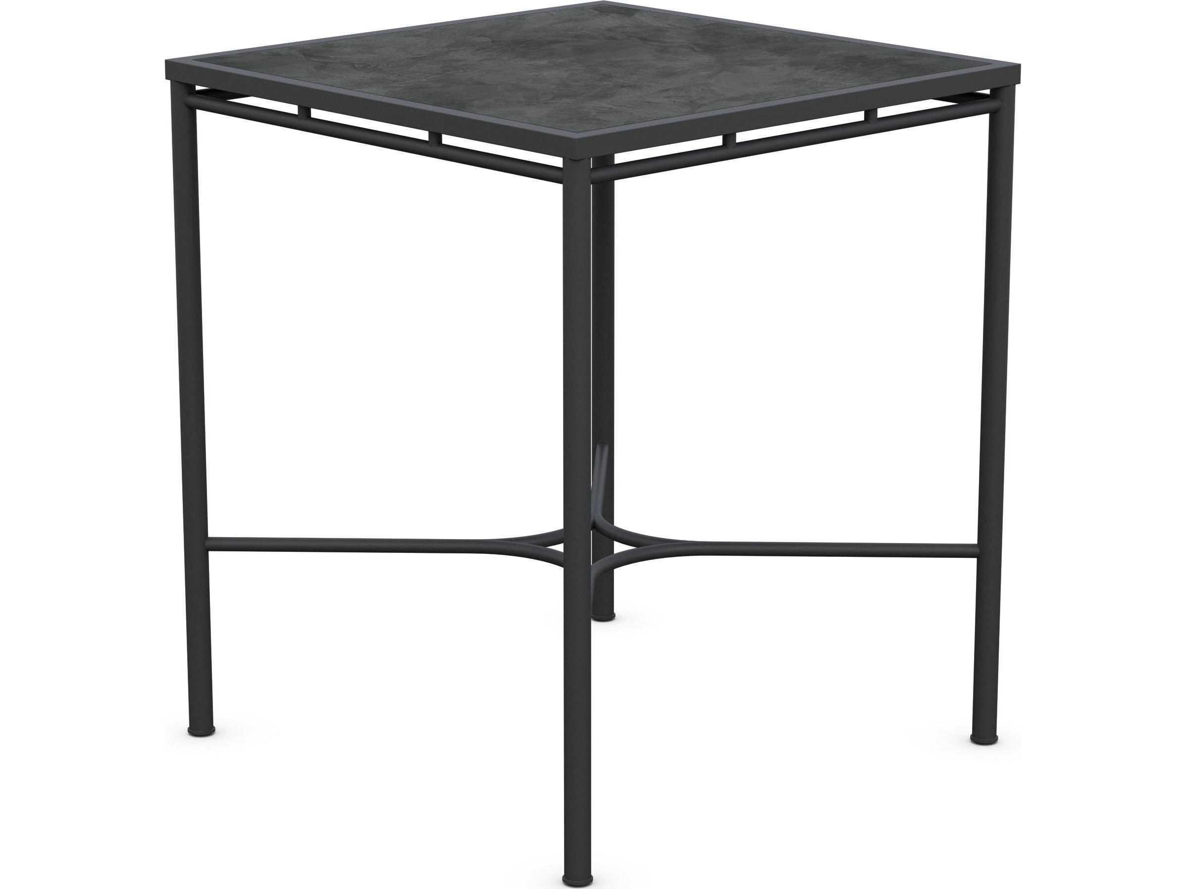 Azzurro Living Athens Noir Wrought Iron Square Bar Table