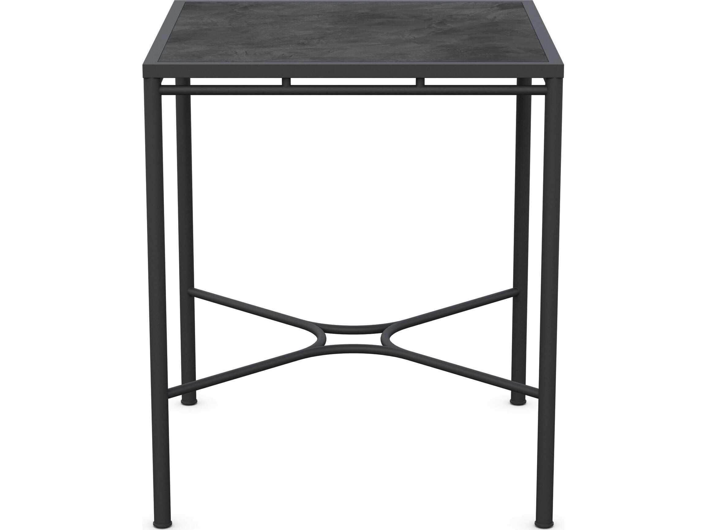 Azzurro Living Athens Noir Wrought Iron Square Bar Table
